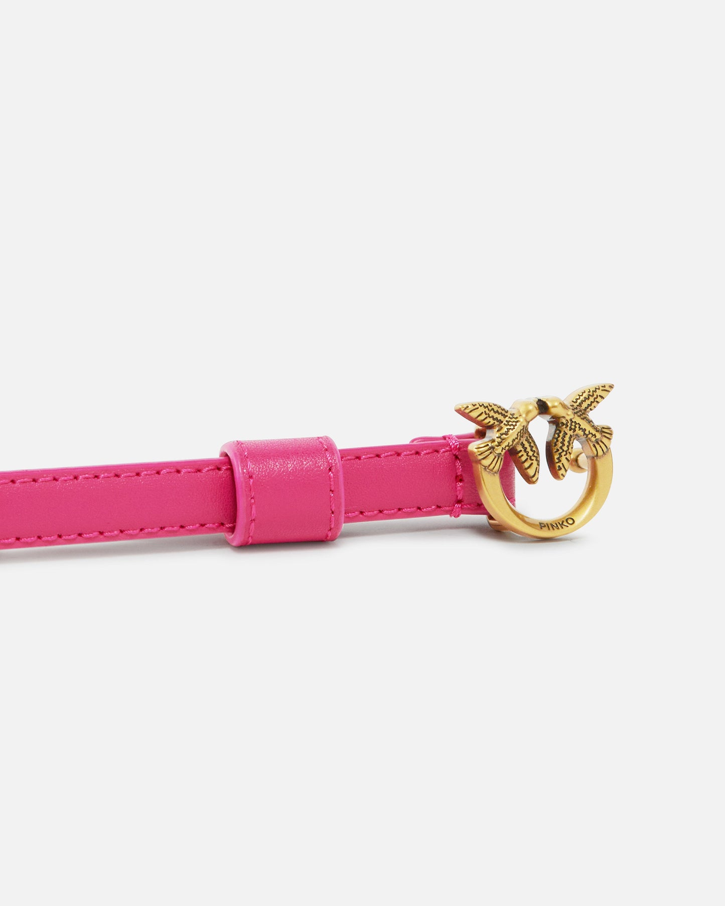 Thin belt with Love Birds buckle, 1cm