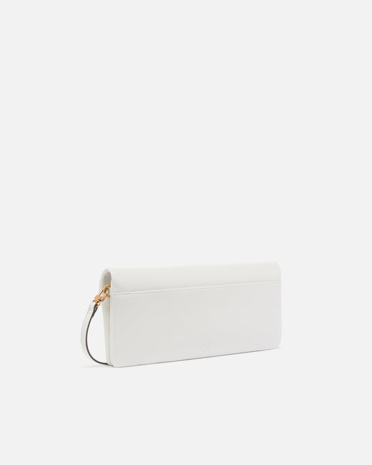 Love Bag Click Soft Horizontal medium crossbody clutch in leather