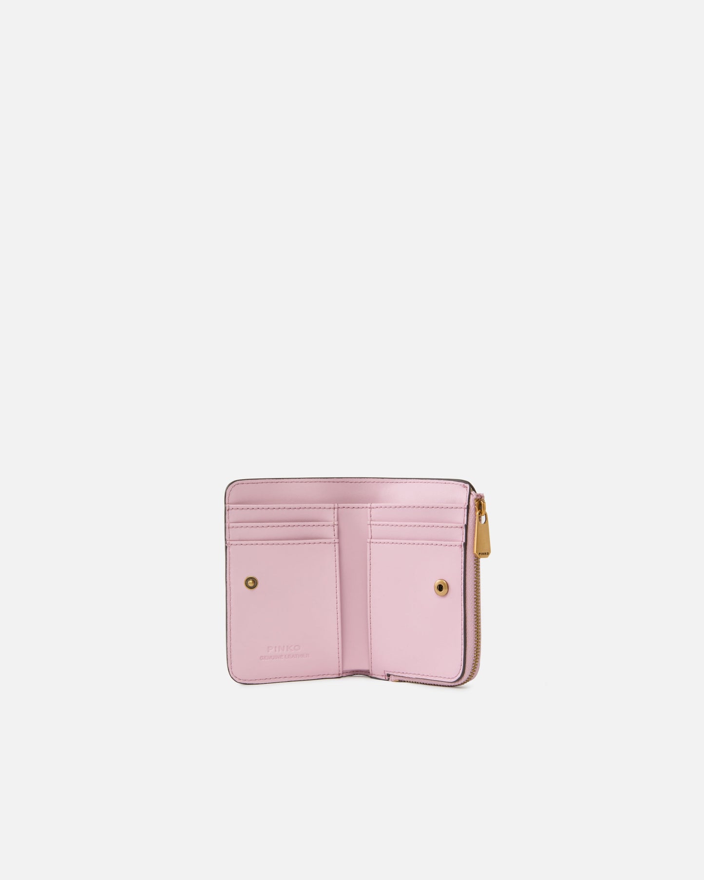 Mini wallet in leather with Love Birds