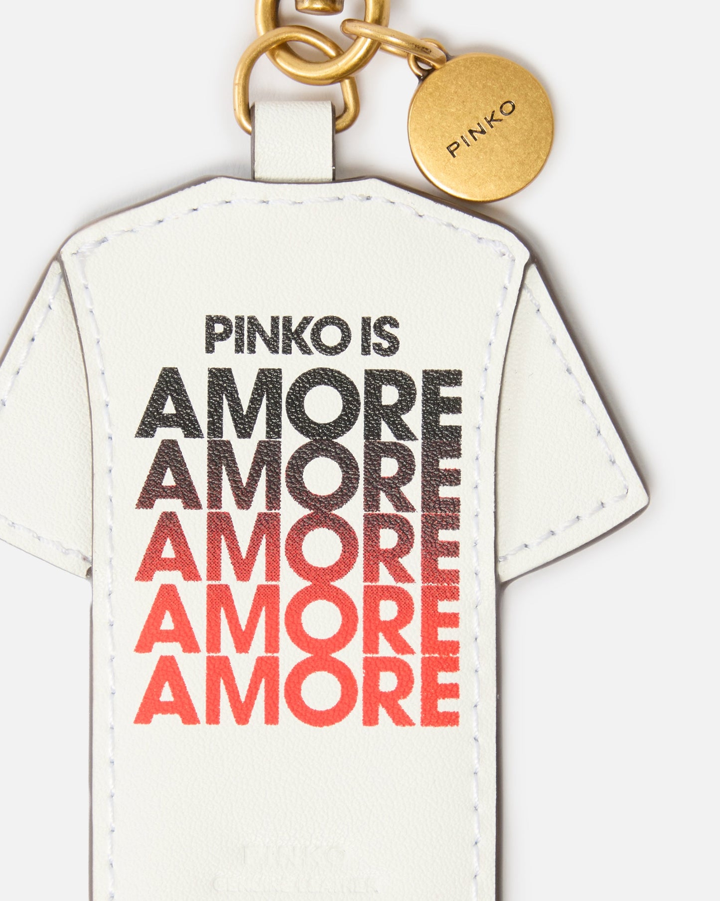 logo Is Amore T-shirt charm keyring