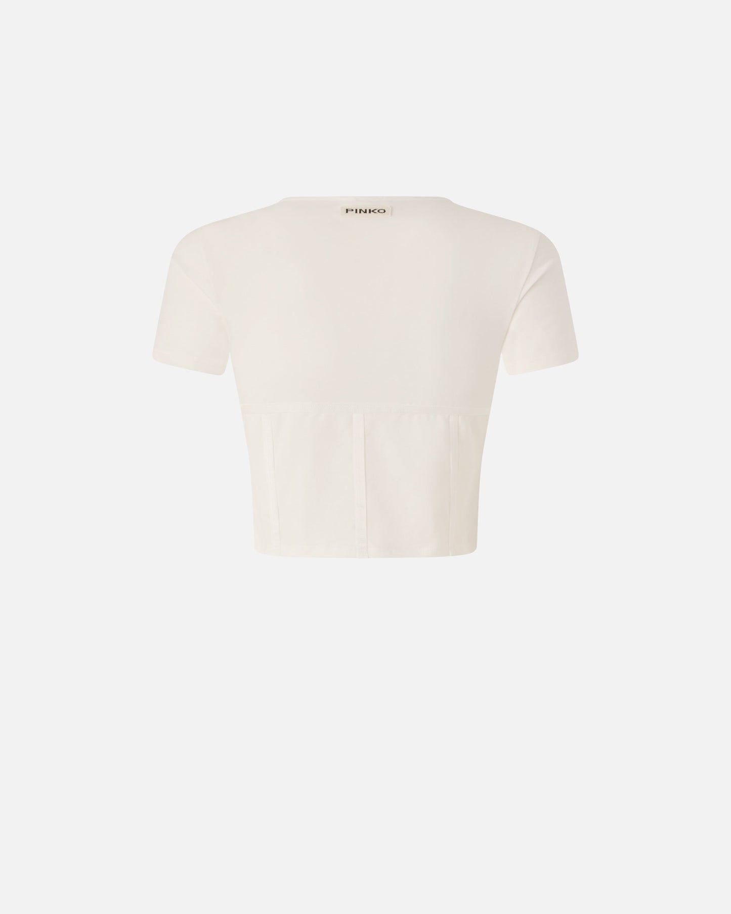 Bustier top with short sleeves