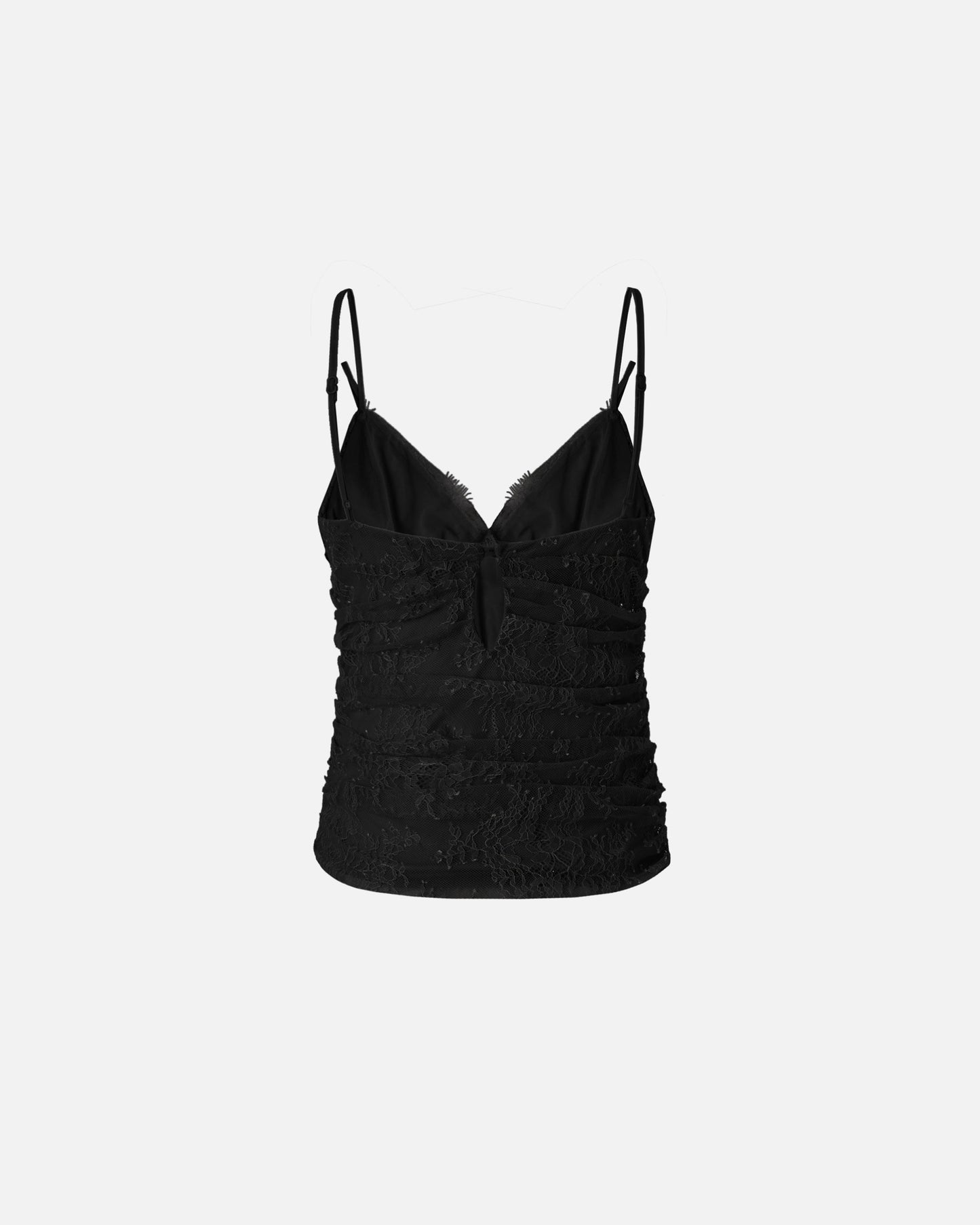 Floral lace top with shoulder straps