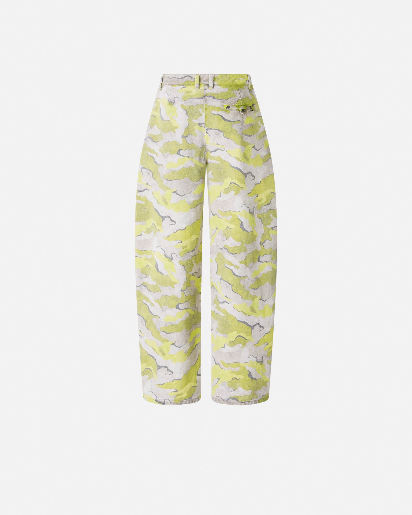 Camouflage balloon-fit trousers