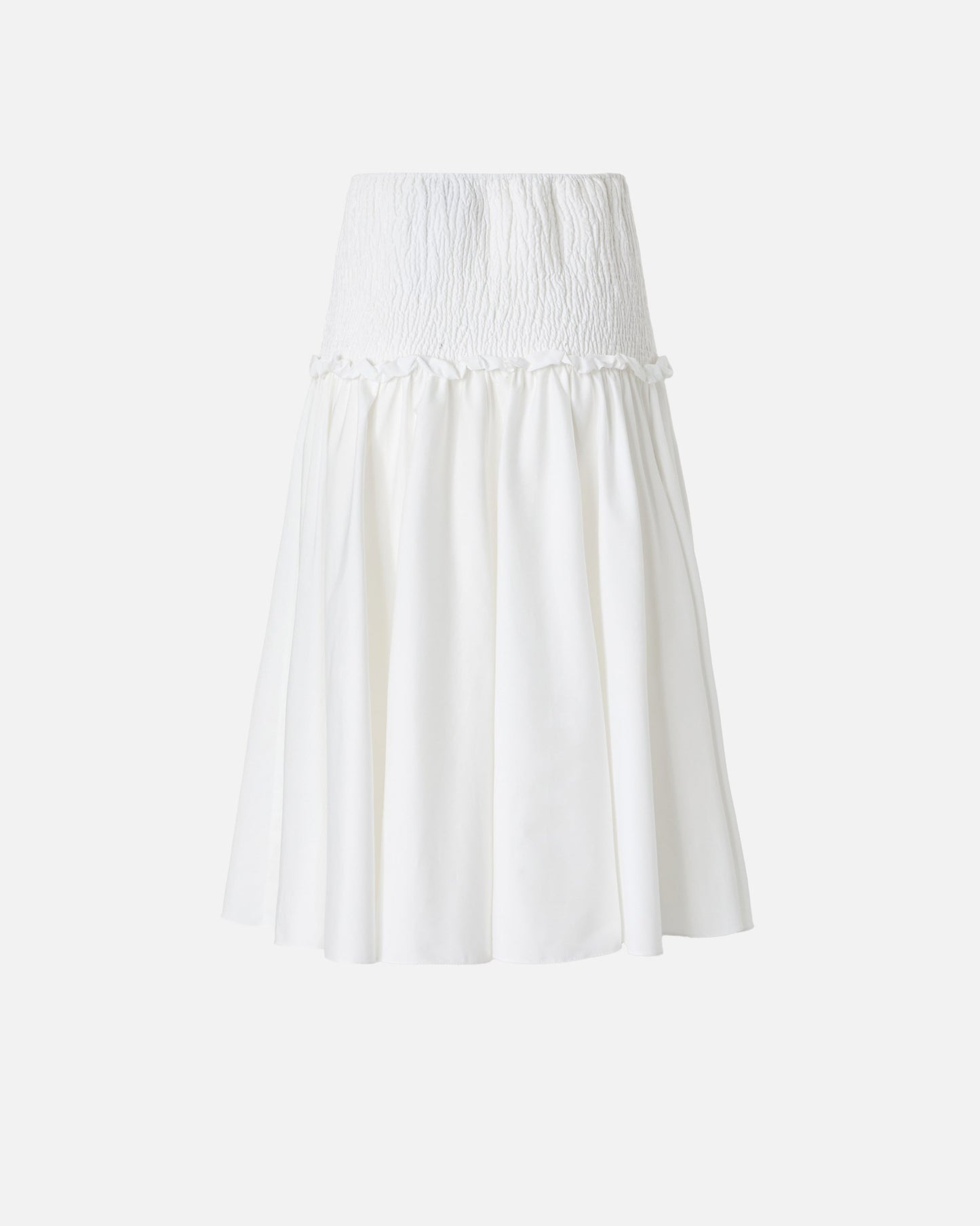 Midi skirt with elasticated band
