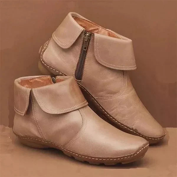 Letzter Tag 50 % RABATT – Klassische rutschfeste Leder-Stiefeletten für Damen