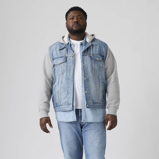 Hybrid Hoodie Trucker Jacket (big & Tall)