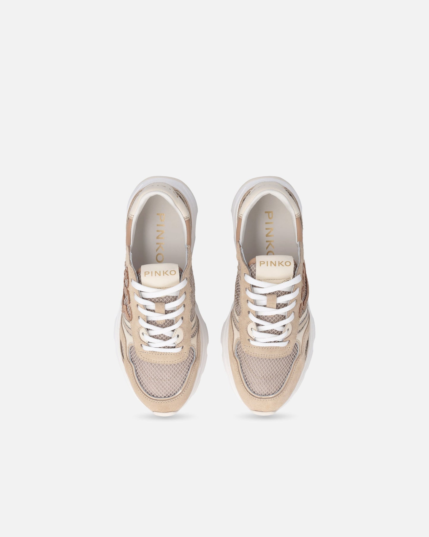 Mesh and suede sneakers with Love Birds logo