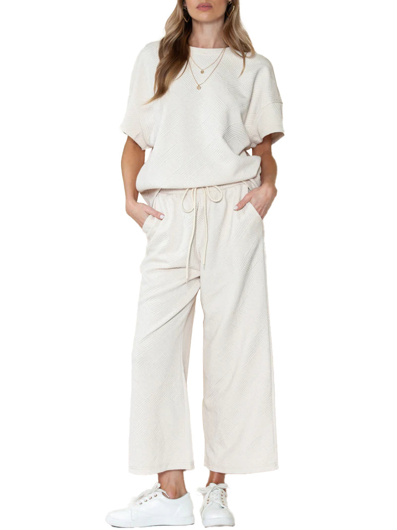 Luxuriöses Lounge-Set für Damen mit Textur (2 kaufen, kostenloser Versand)