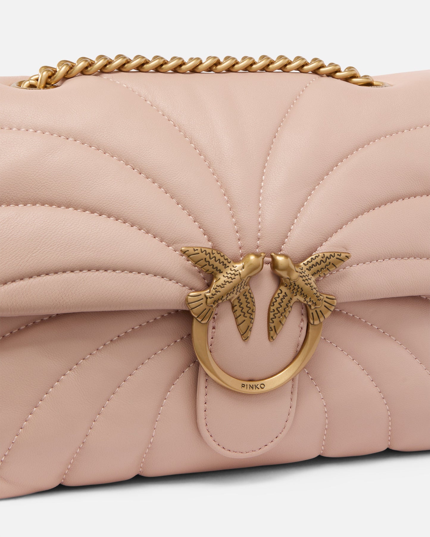 Love Bag Puff large butterfly quilt crossbody bag