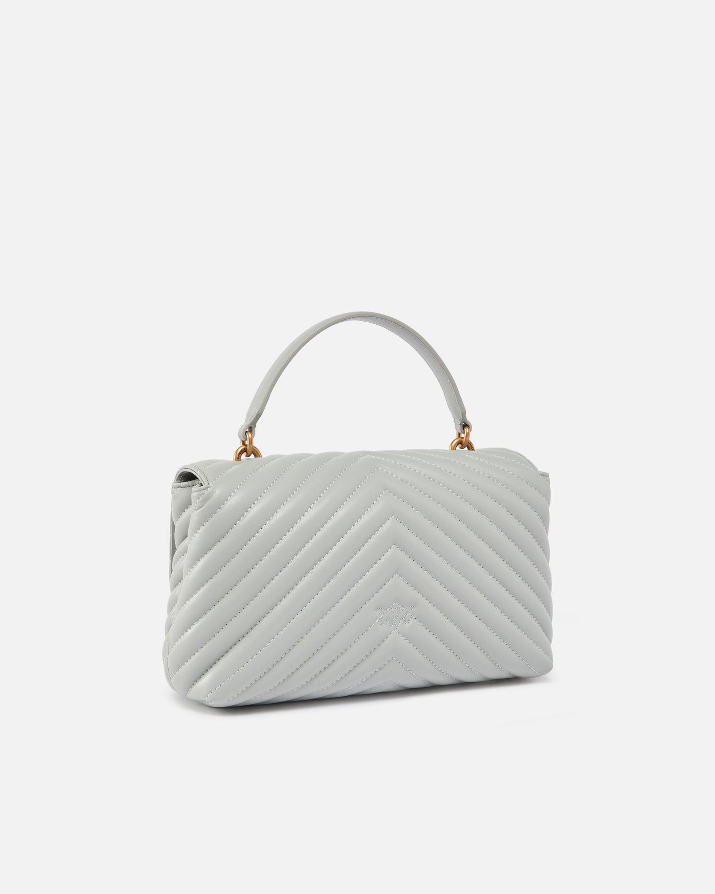 Medium handbag Love Bag Puff Chevron in nappa leather
