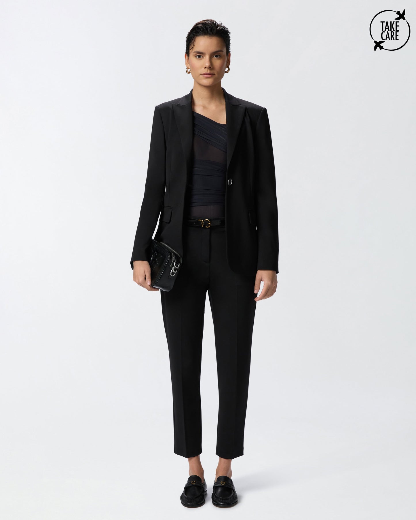 Milano-knit cigarette trousers