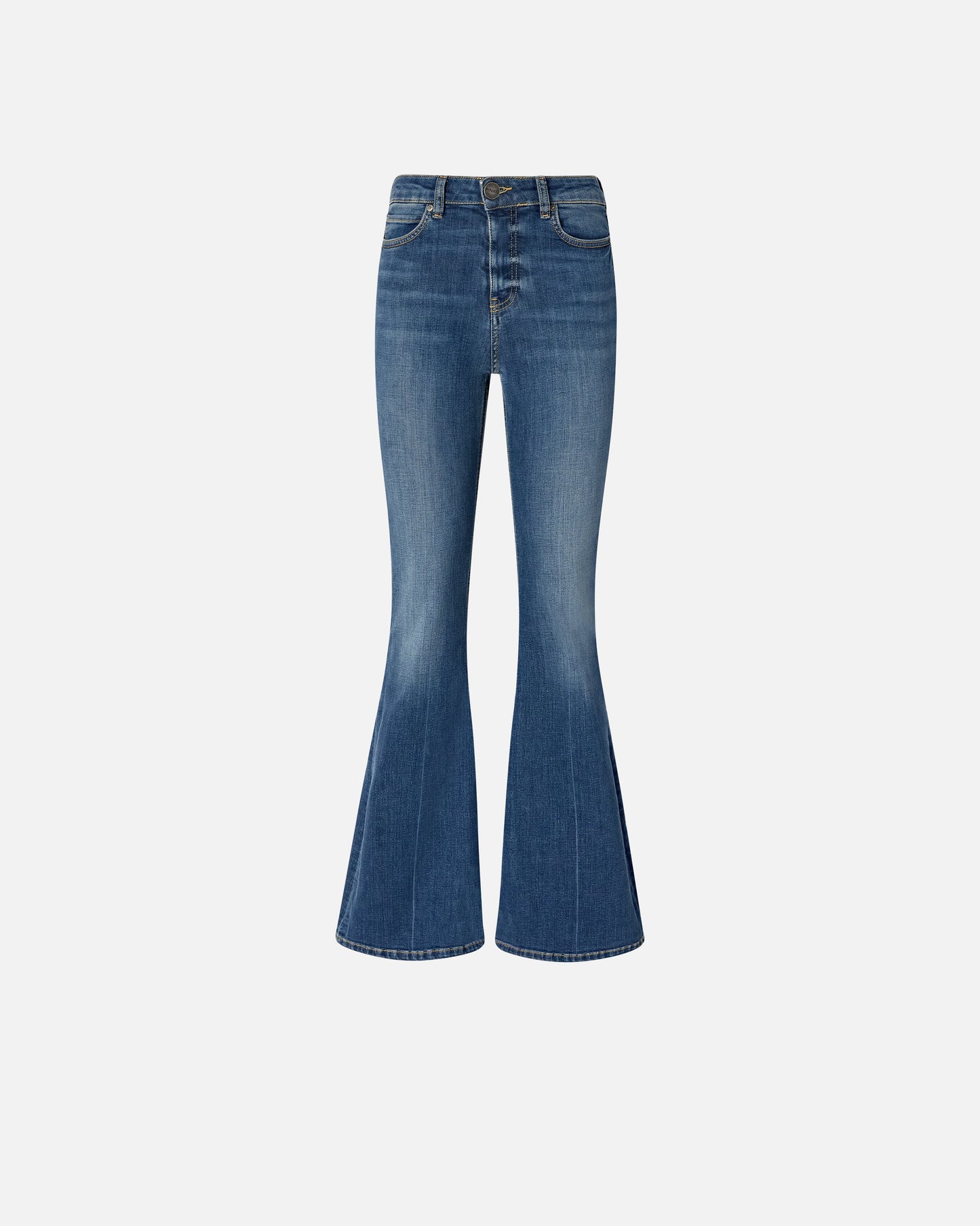 Flared stretch denim jeans