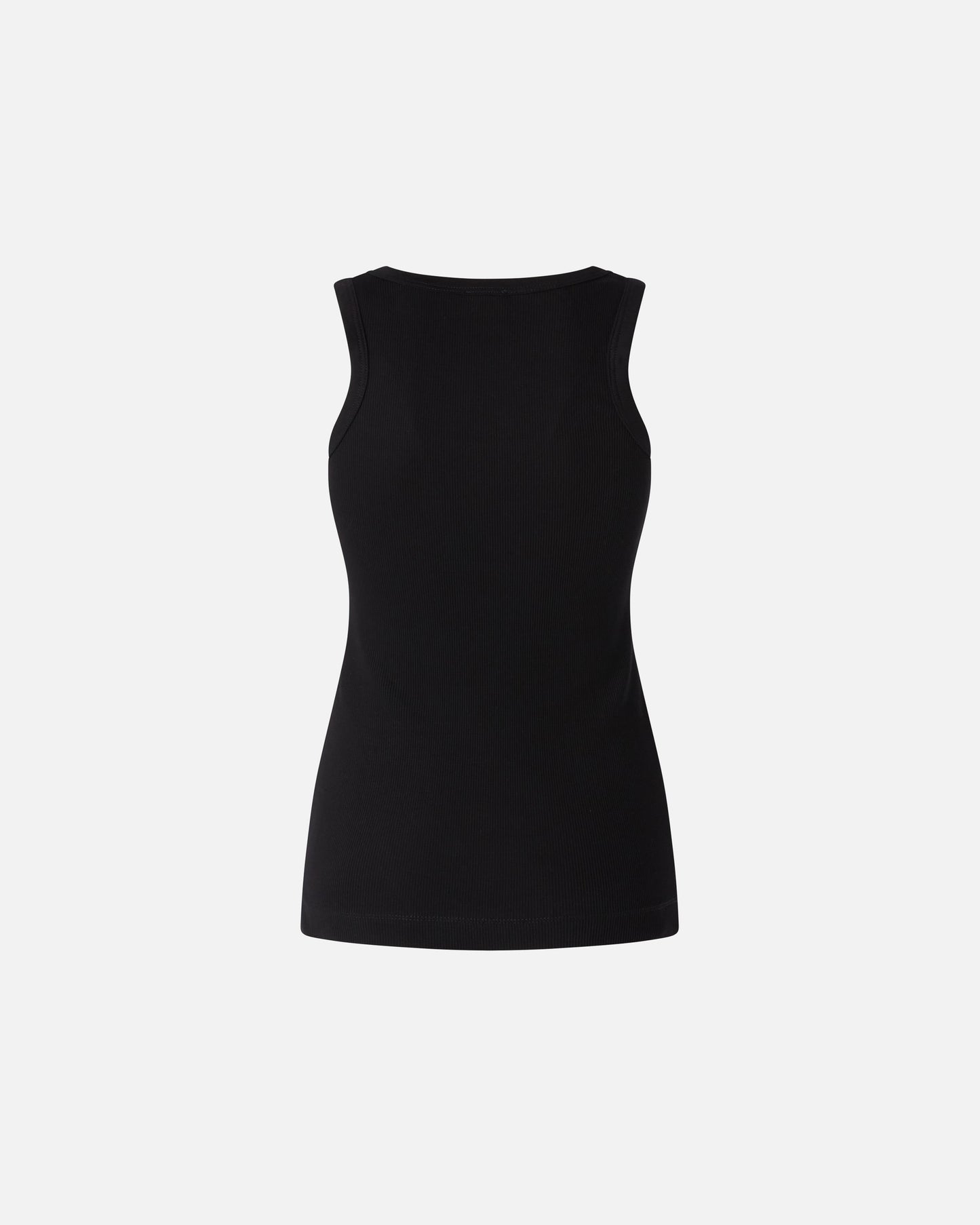 Ribbed vest top with birds logo