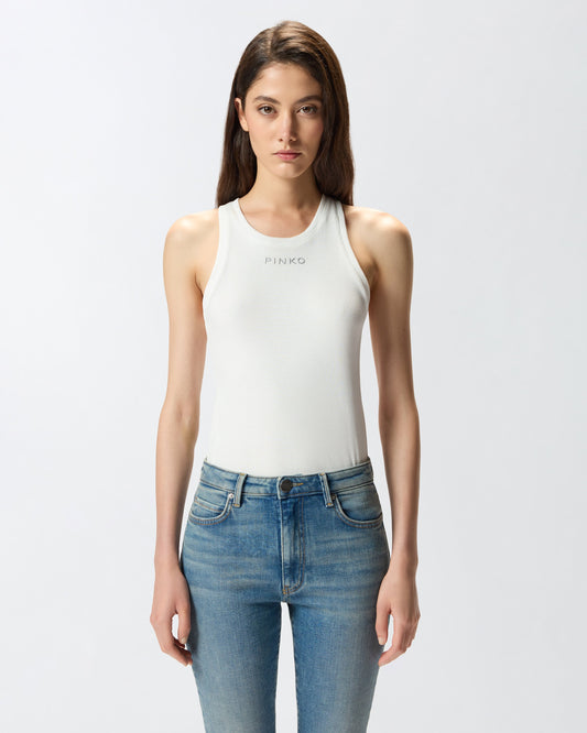Ribbed vest top