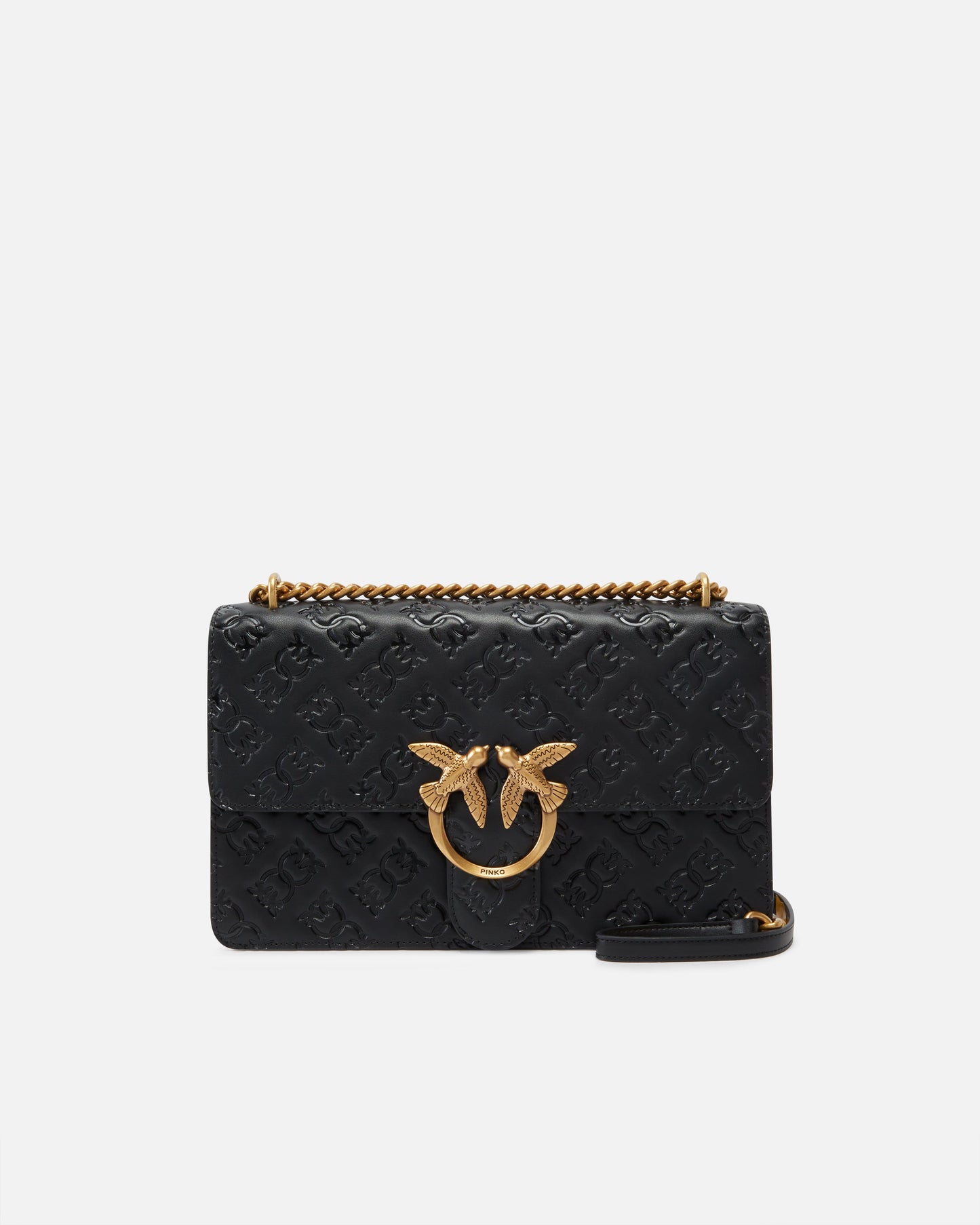 Love Bag leather crossbody bag with logo