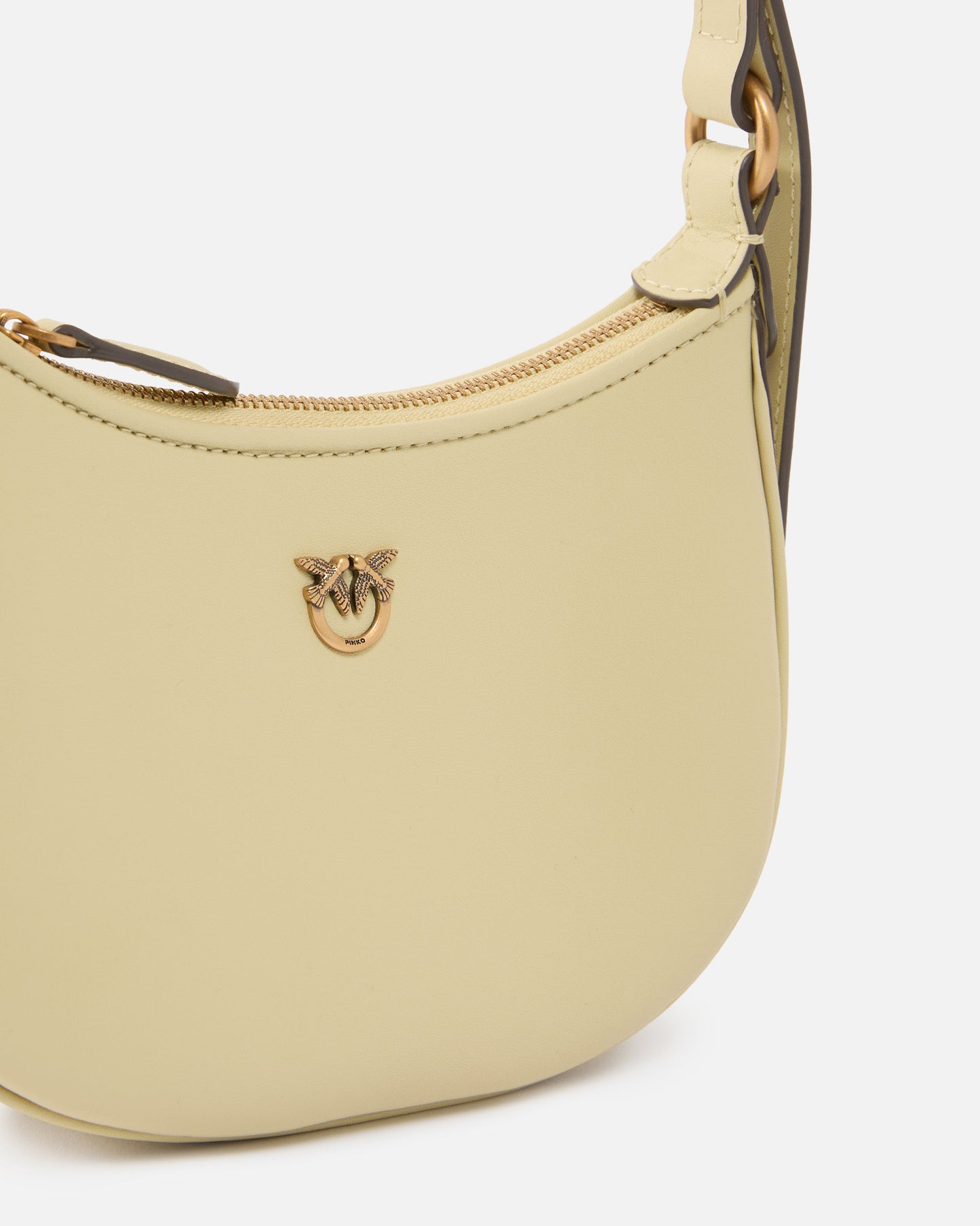 Half Moon baby leather shoulder bag