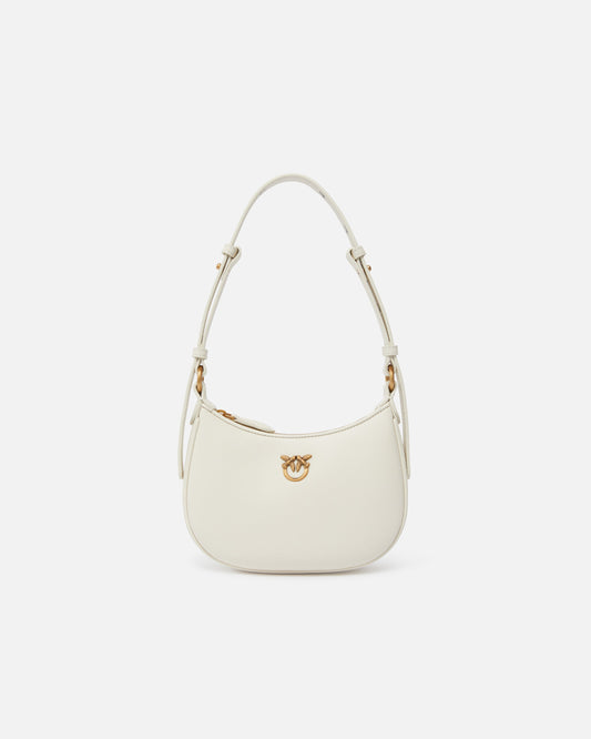 Half Moon baby leather shoulder bag