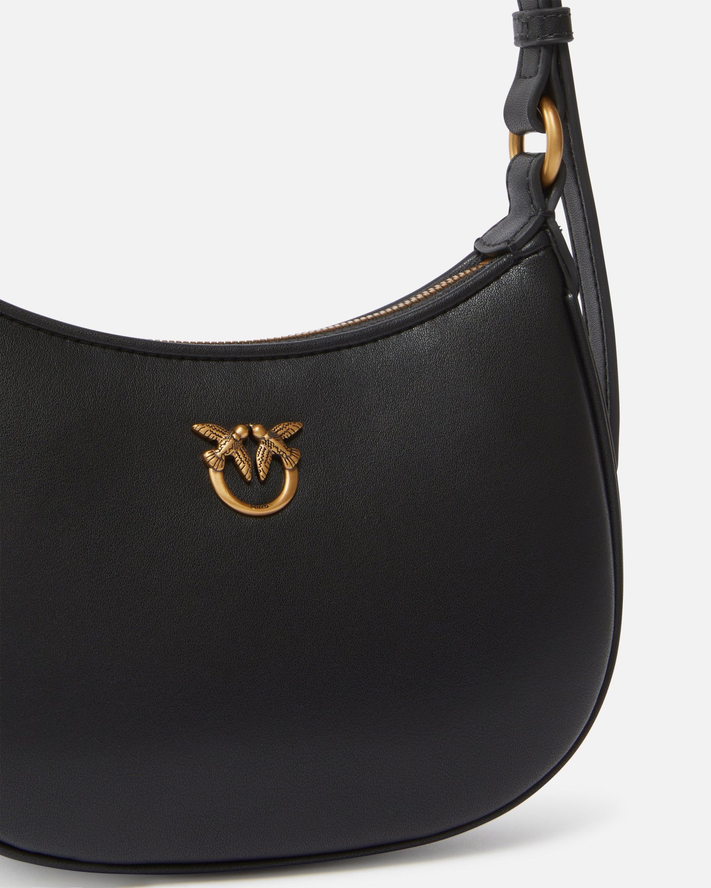 Half Moon baby leather shoulder bag