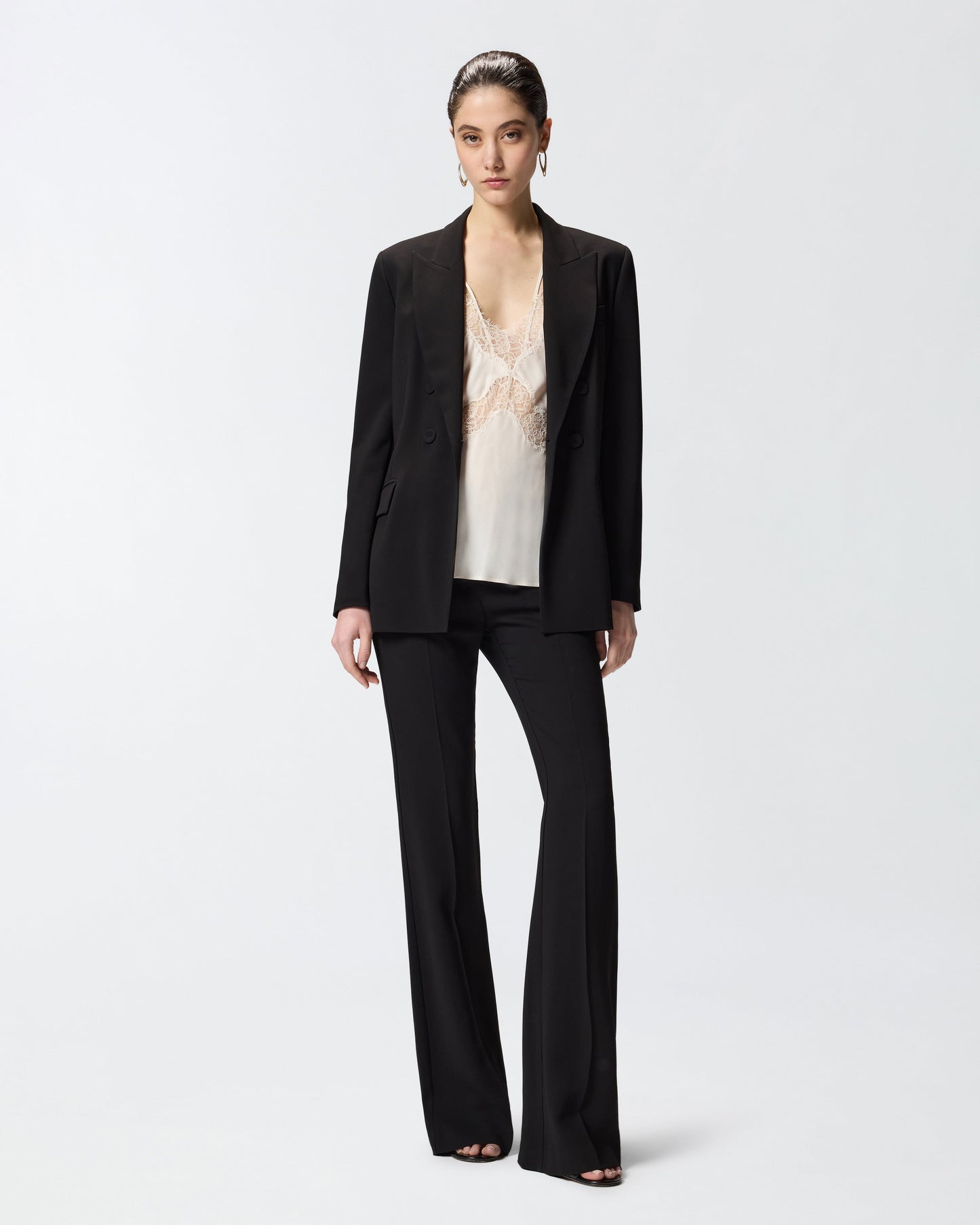 Fitted double-breasted jacket