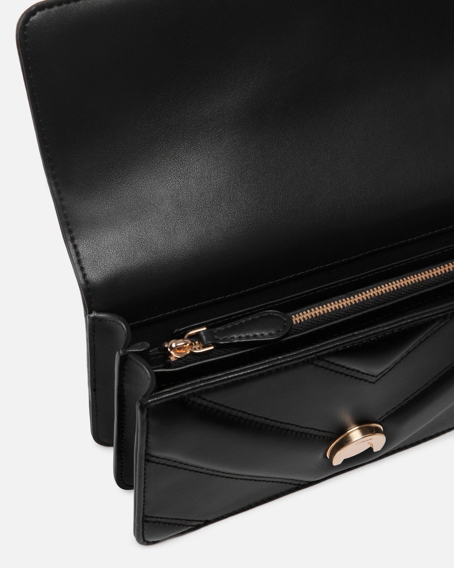Mini Love Bag One shoulder bag in chevron leather and nappa with triple chain