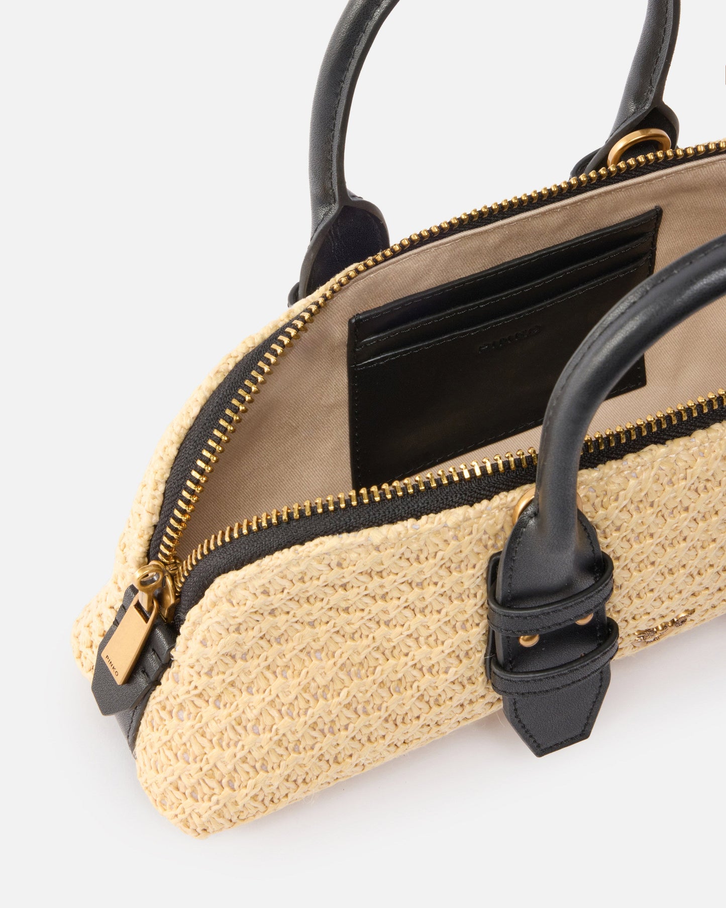 Escape Bag Horizontal small raffia handbag