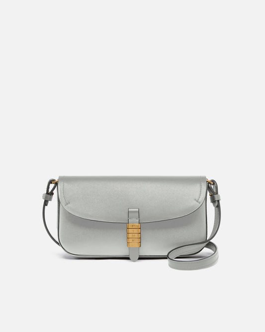 Saddle Flat medium shoulder bag in leather