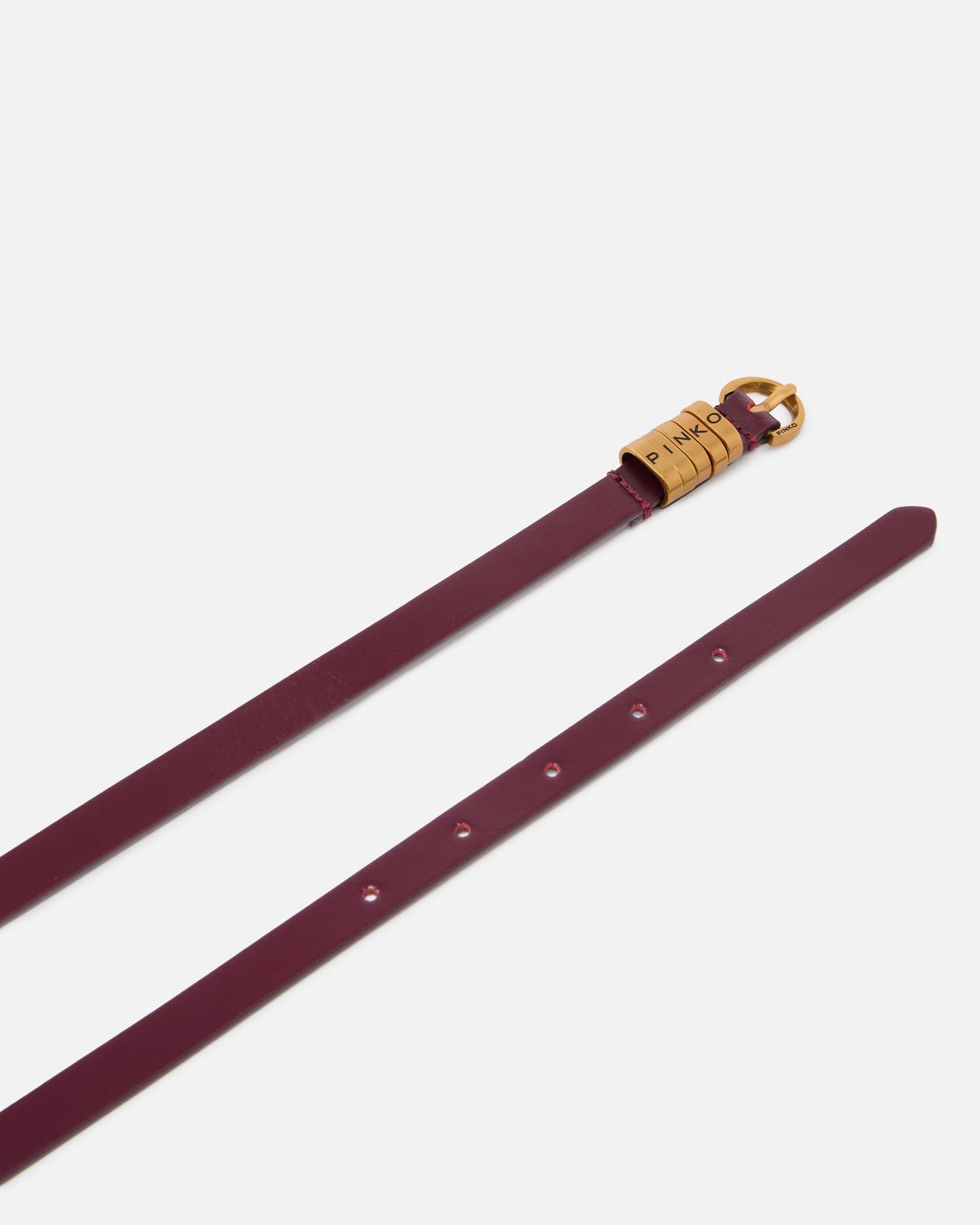 1.2-cm belt with logo lettering logo
