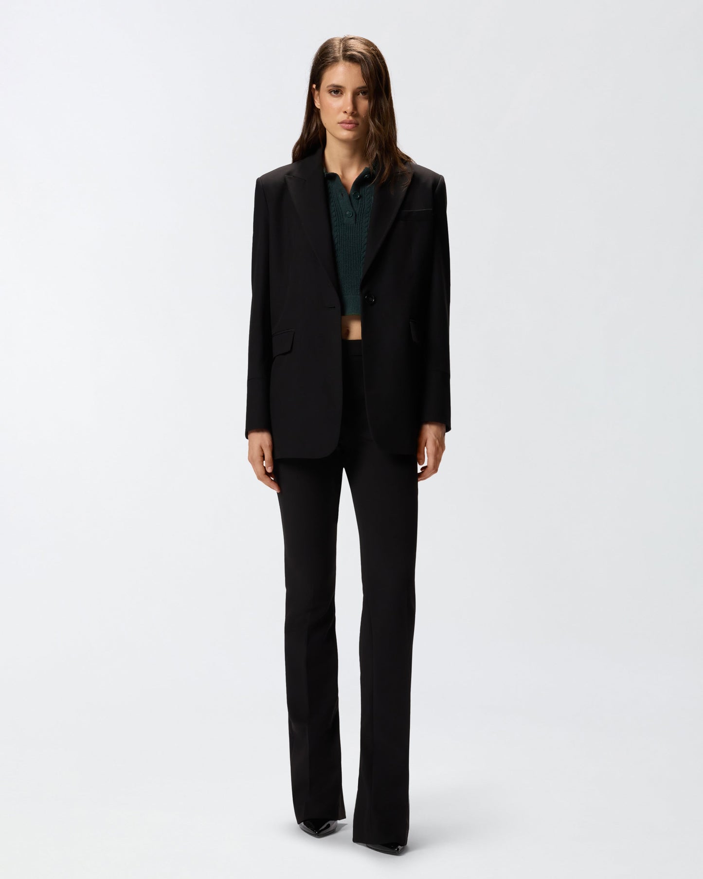 Oversized stretch blazer