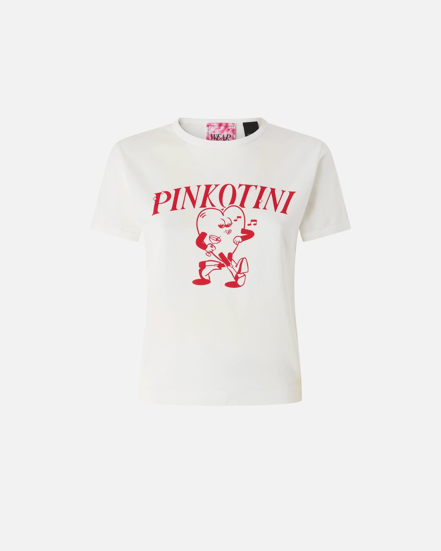 T-shirt with heart and logotini print