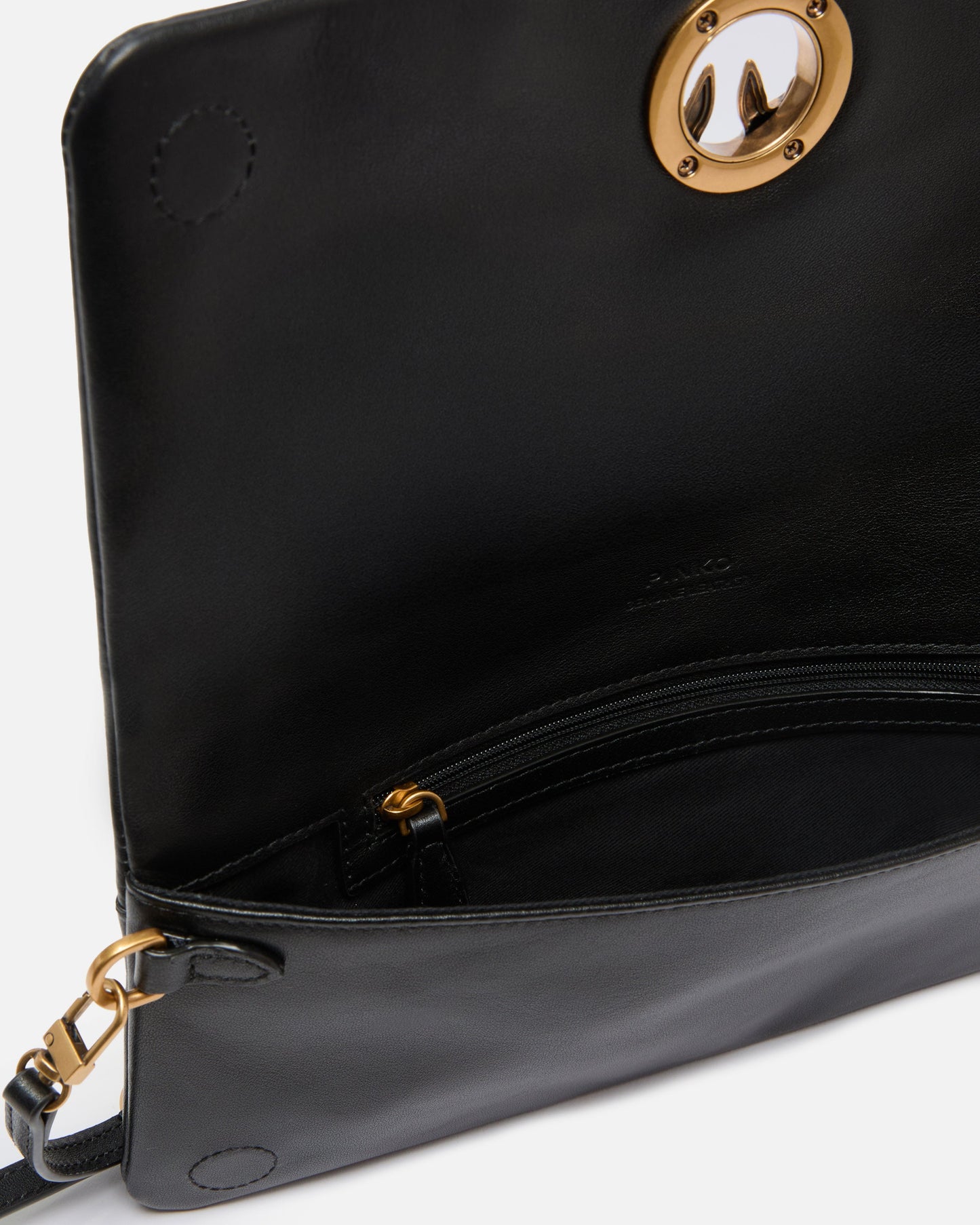 Love Bag Click Soft Horizontal medium crossbody clutch in leather