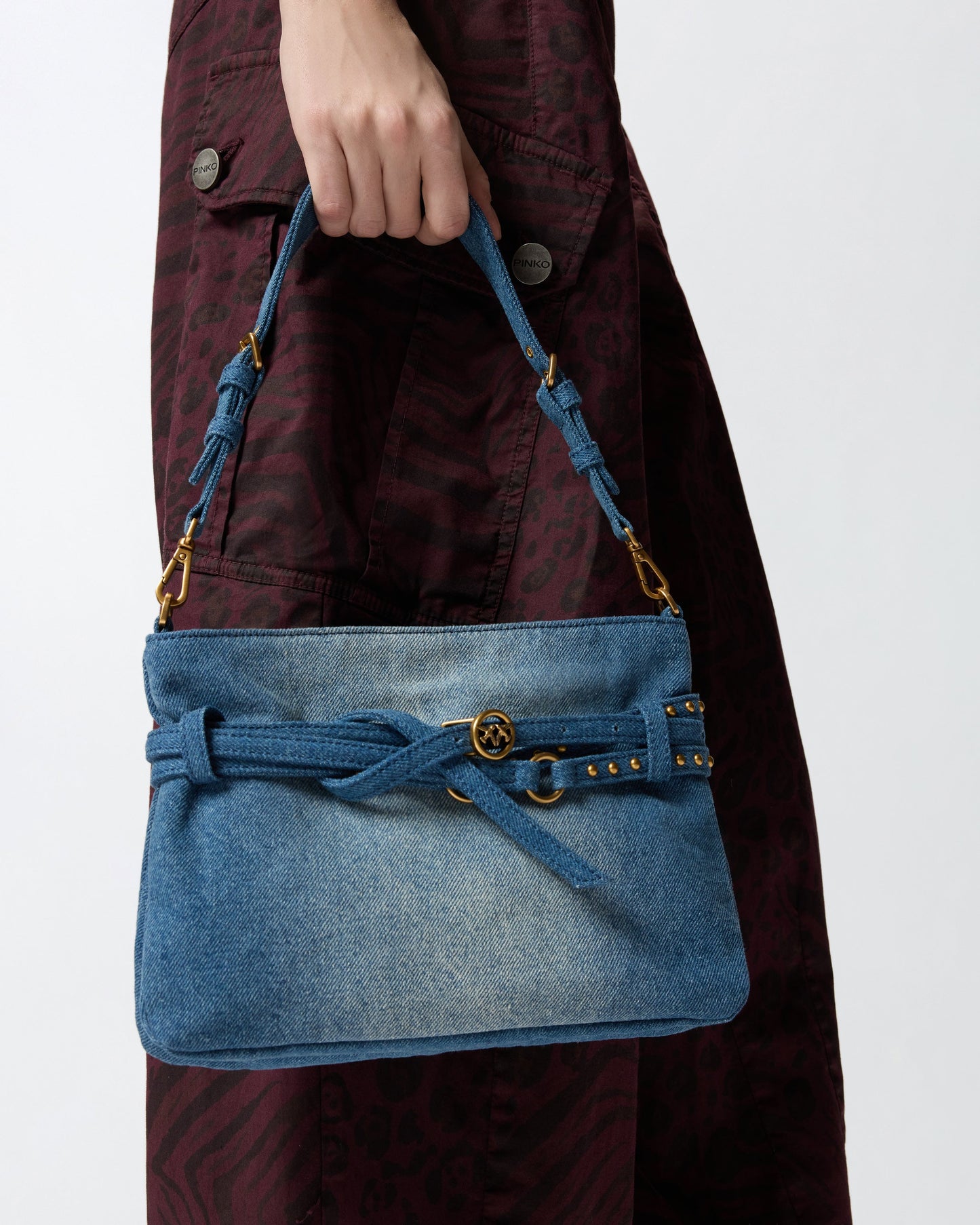 Belt Bag Mini small shoulder bag in denim