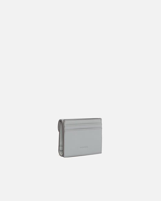 Leather wallet with logo lettering