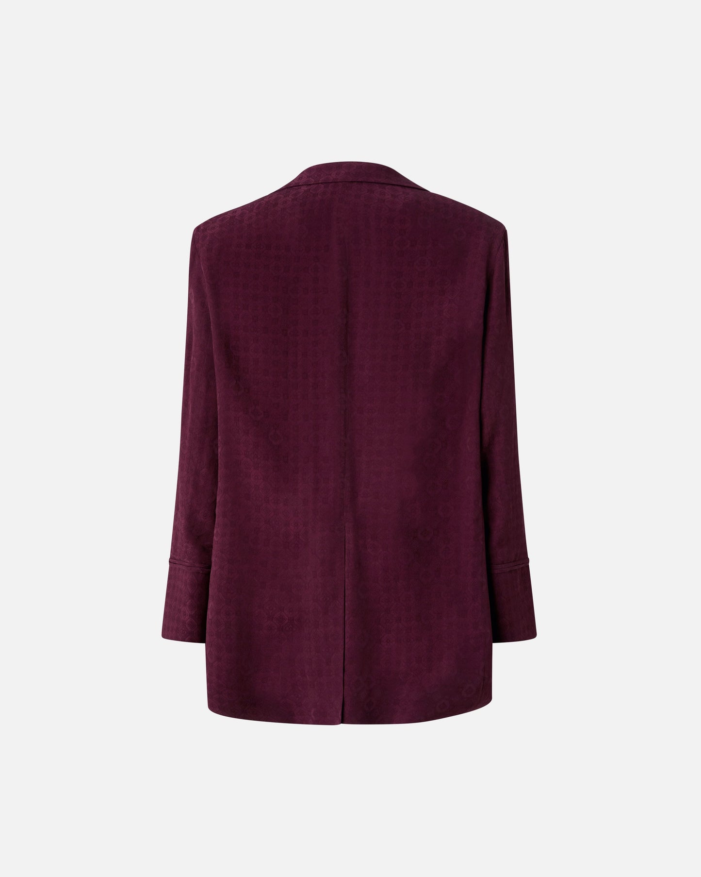 Double-breasted jacket with tie motif