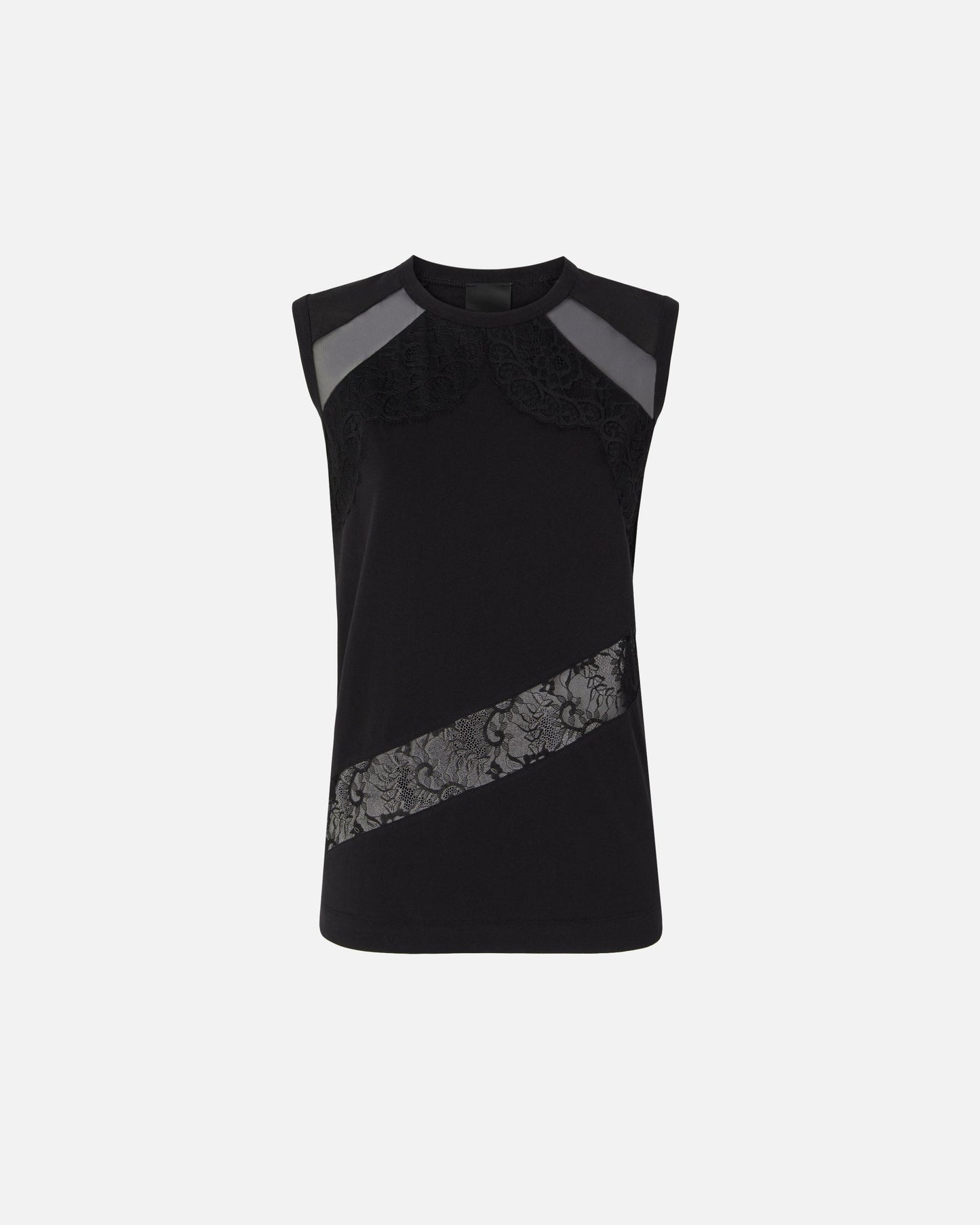 Sleeveless top with lace details