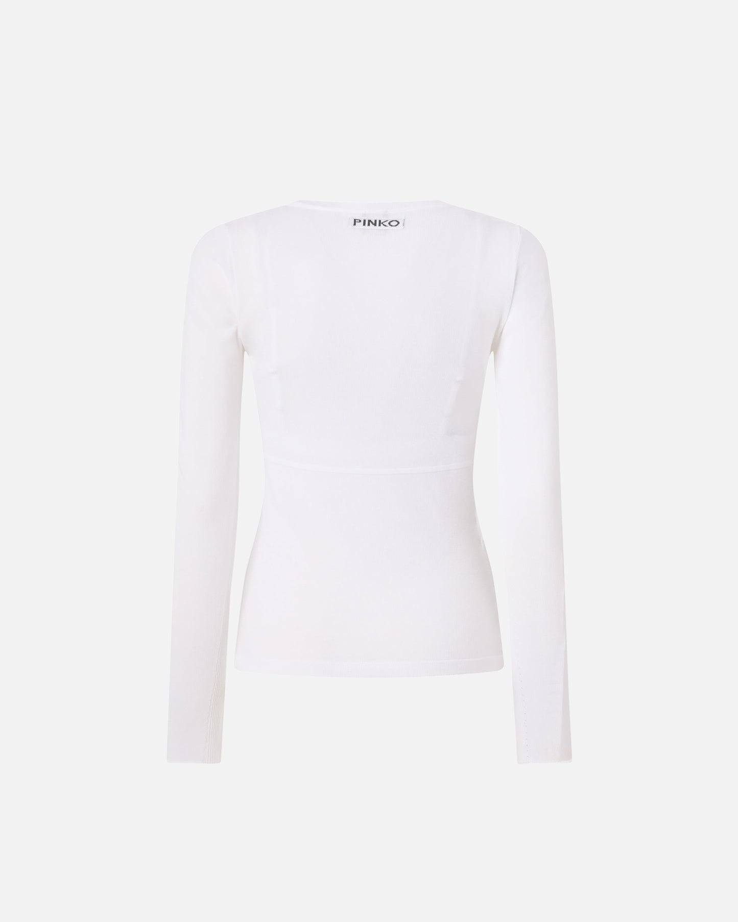 Sweater with open V-neck