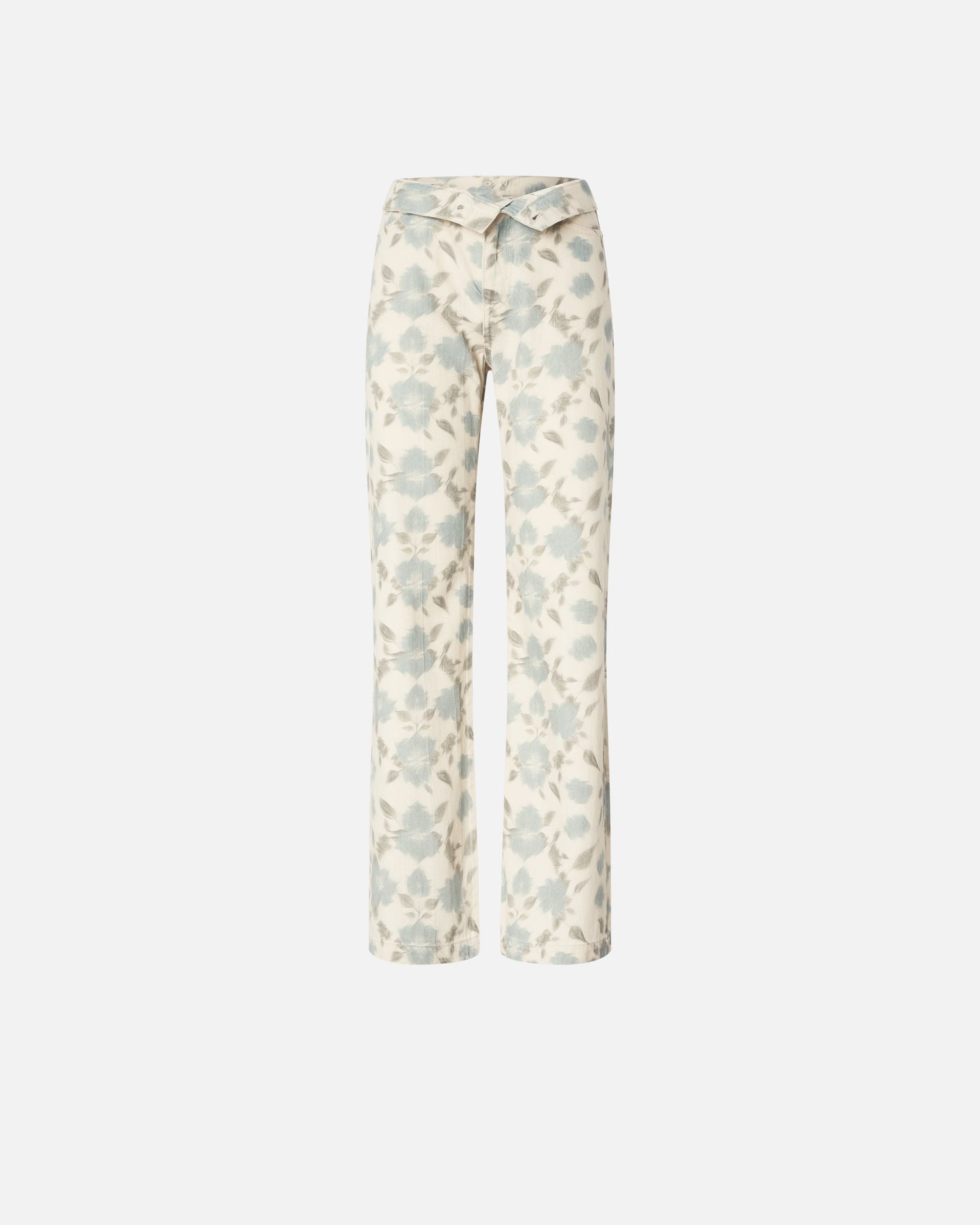 Wide-leg trousers with Cottage Flower print