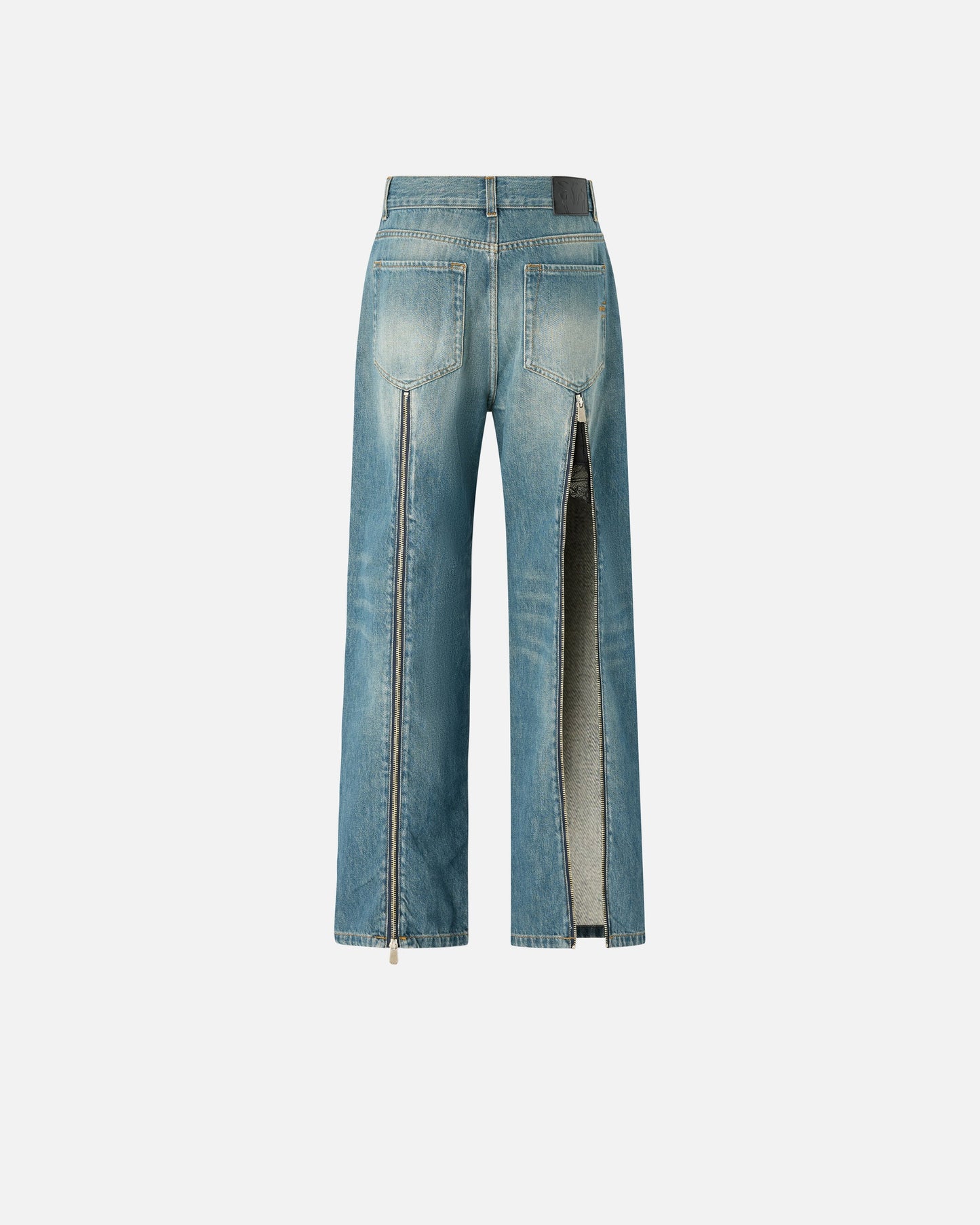 Loose-fit jeans with rear zips