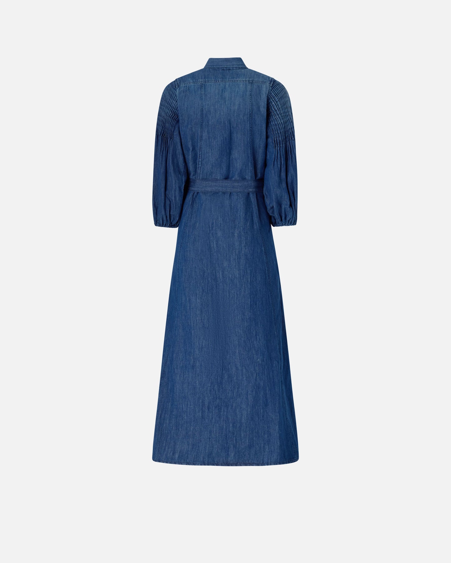 Long denim shirt dress