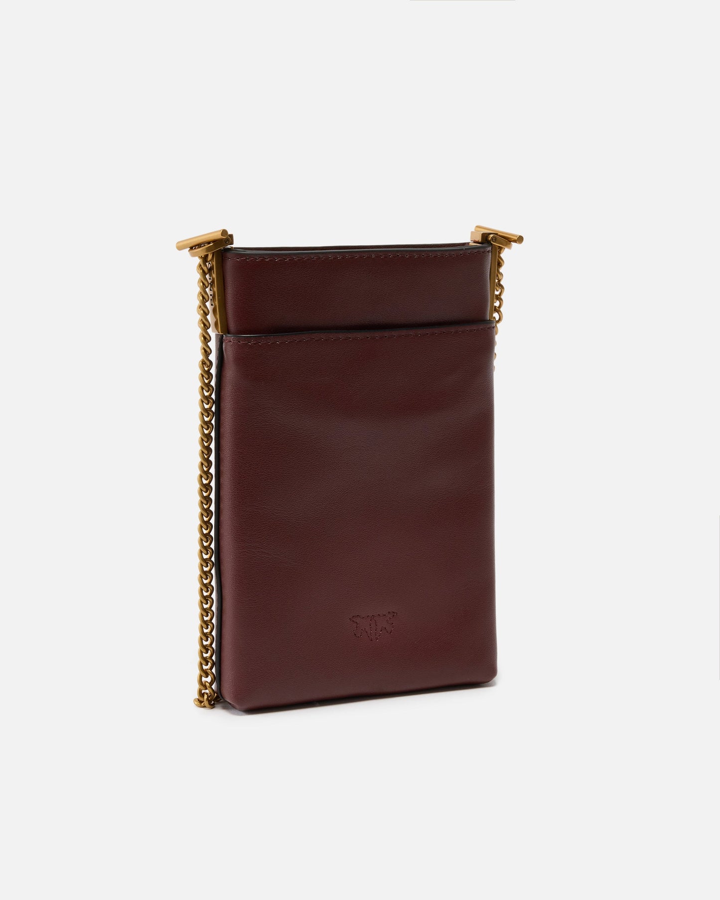 Leather smartphone case with shoulder strap