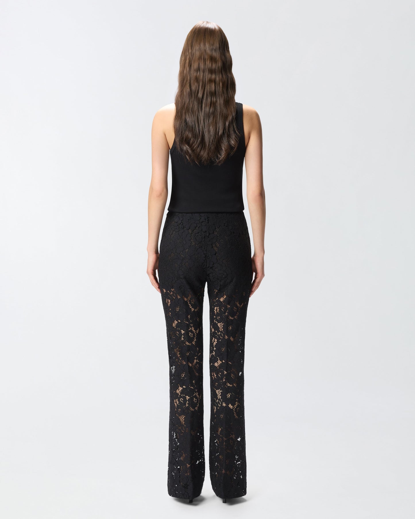 Flared lace trousers
