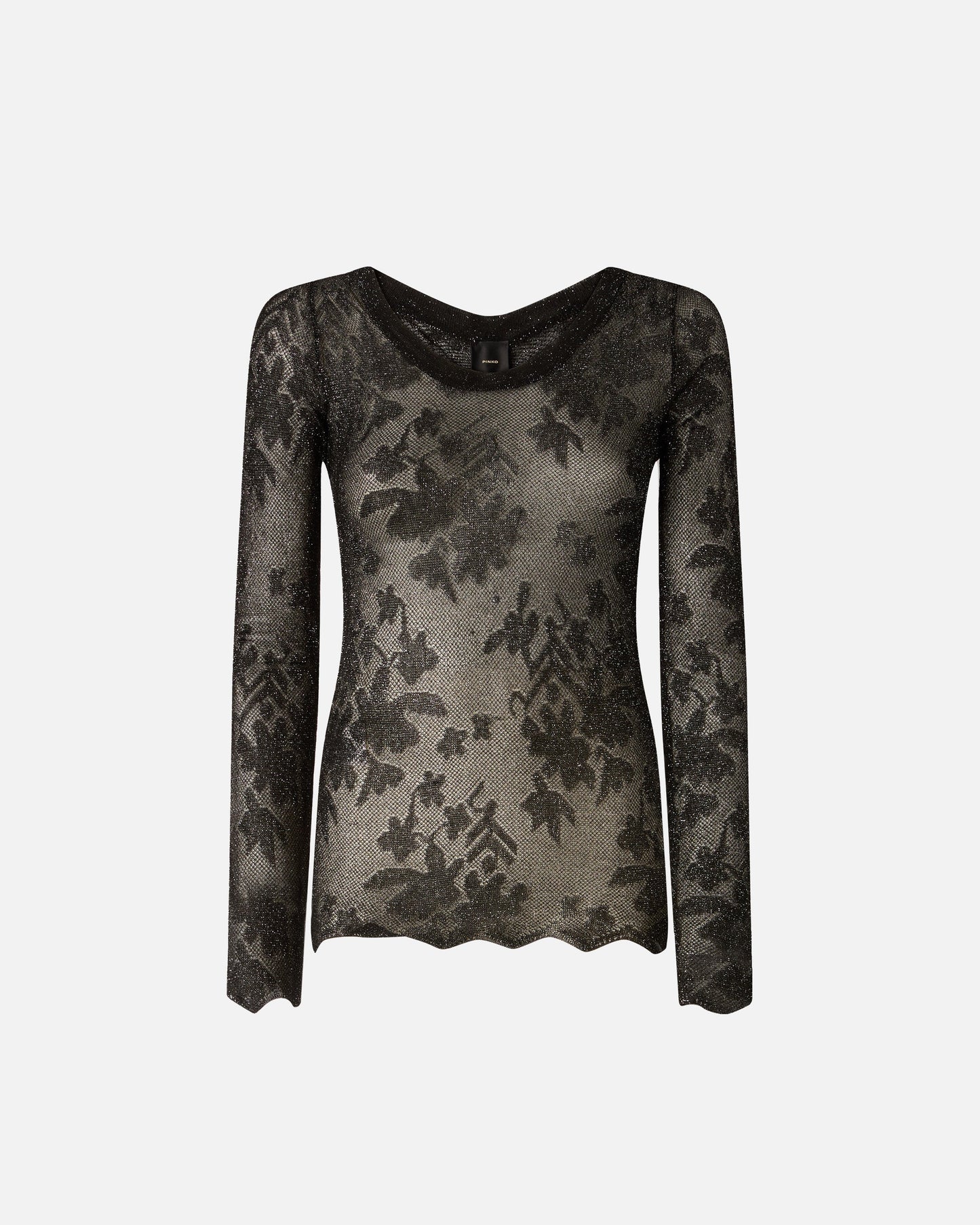 Floral lace sweater