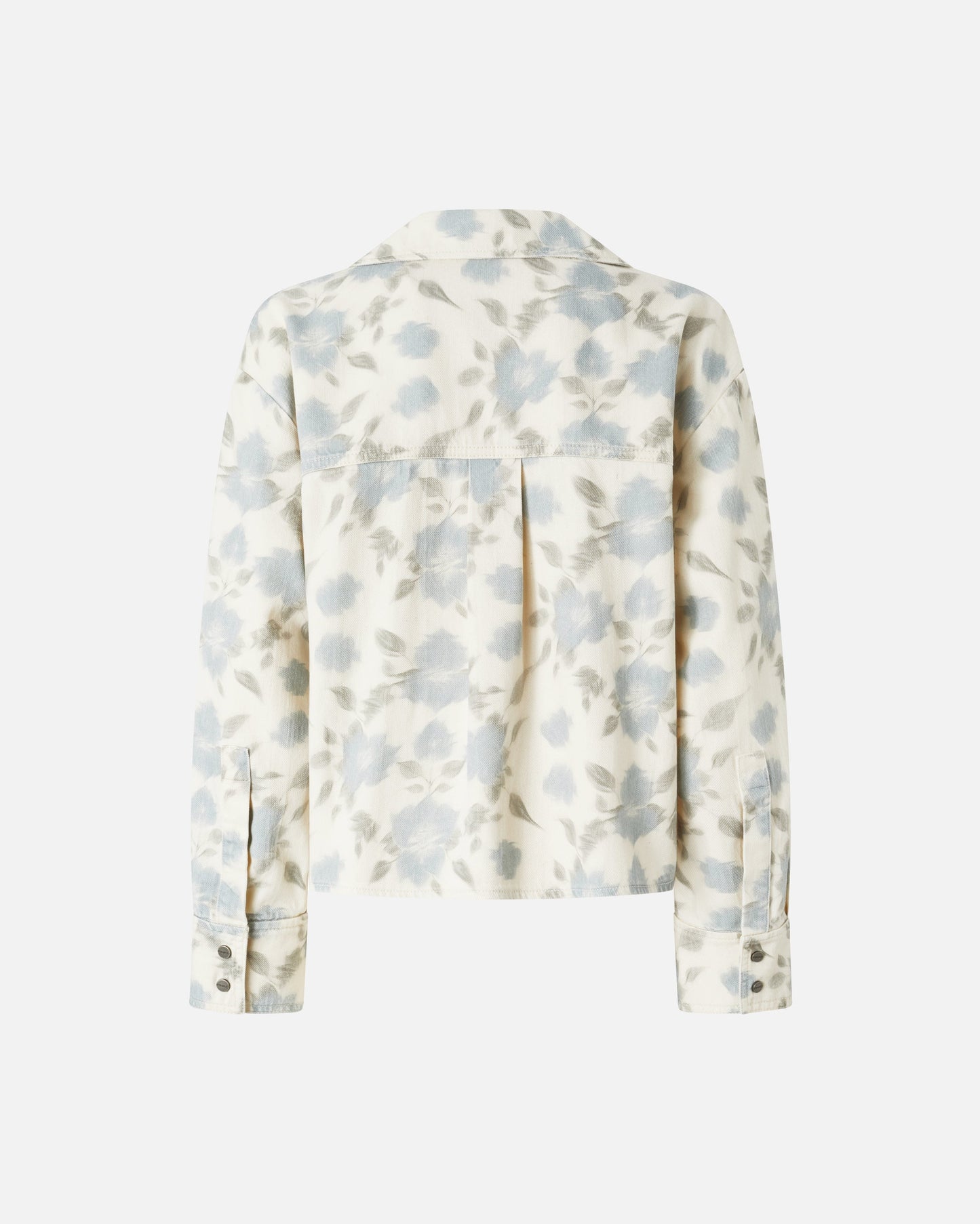 Lightweight boxy shirt with floral print