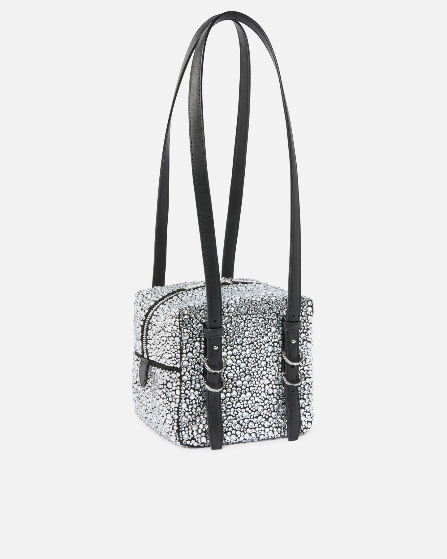 Cubic Bag fully rhinestoned crossbody bag