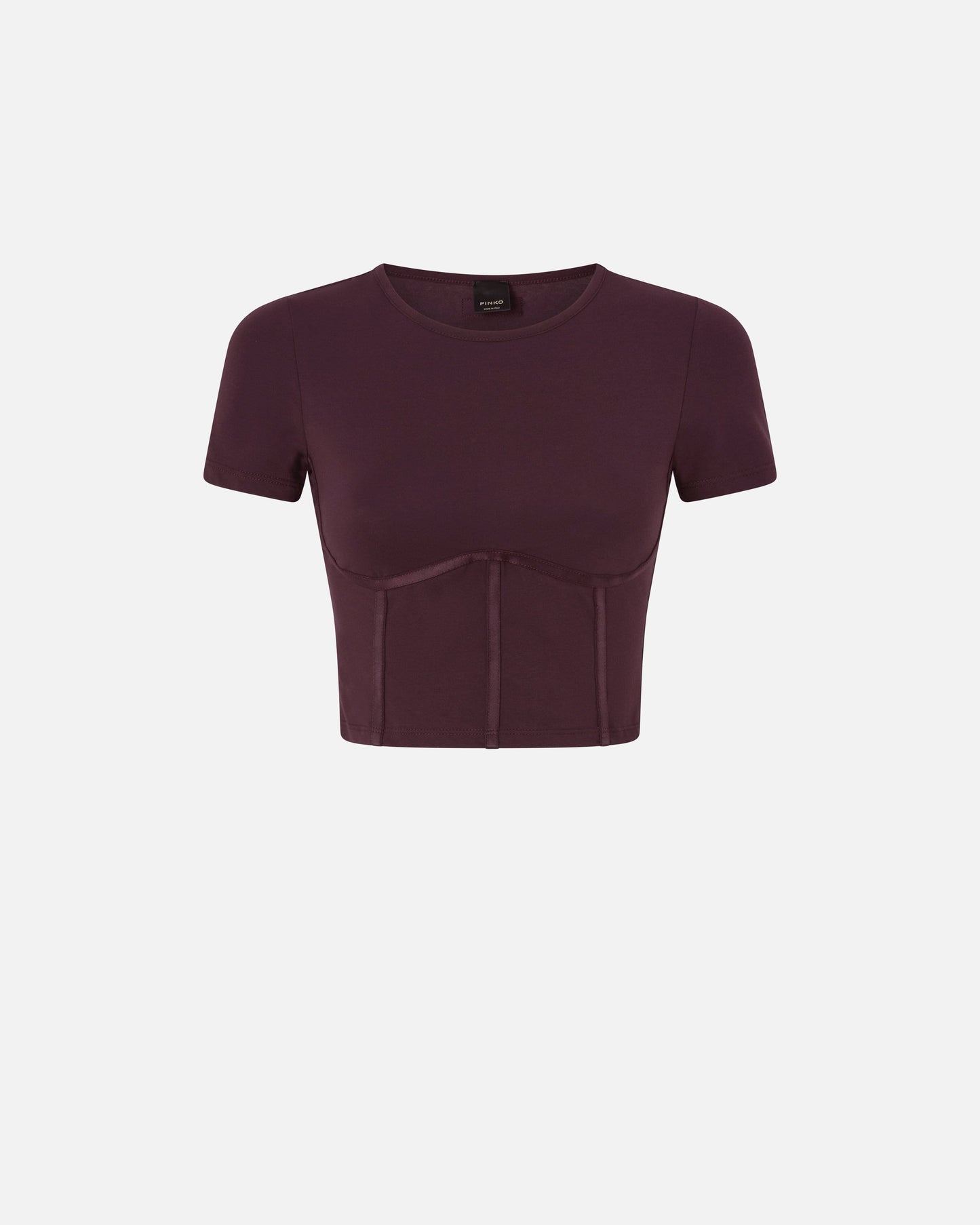 Bustier top with short sleeves