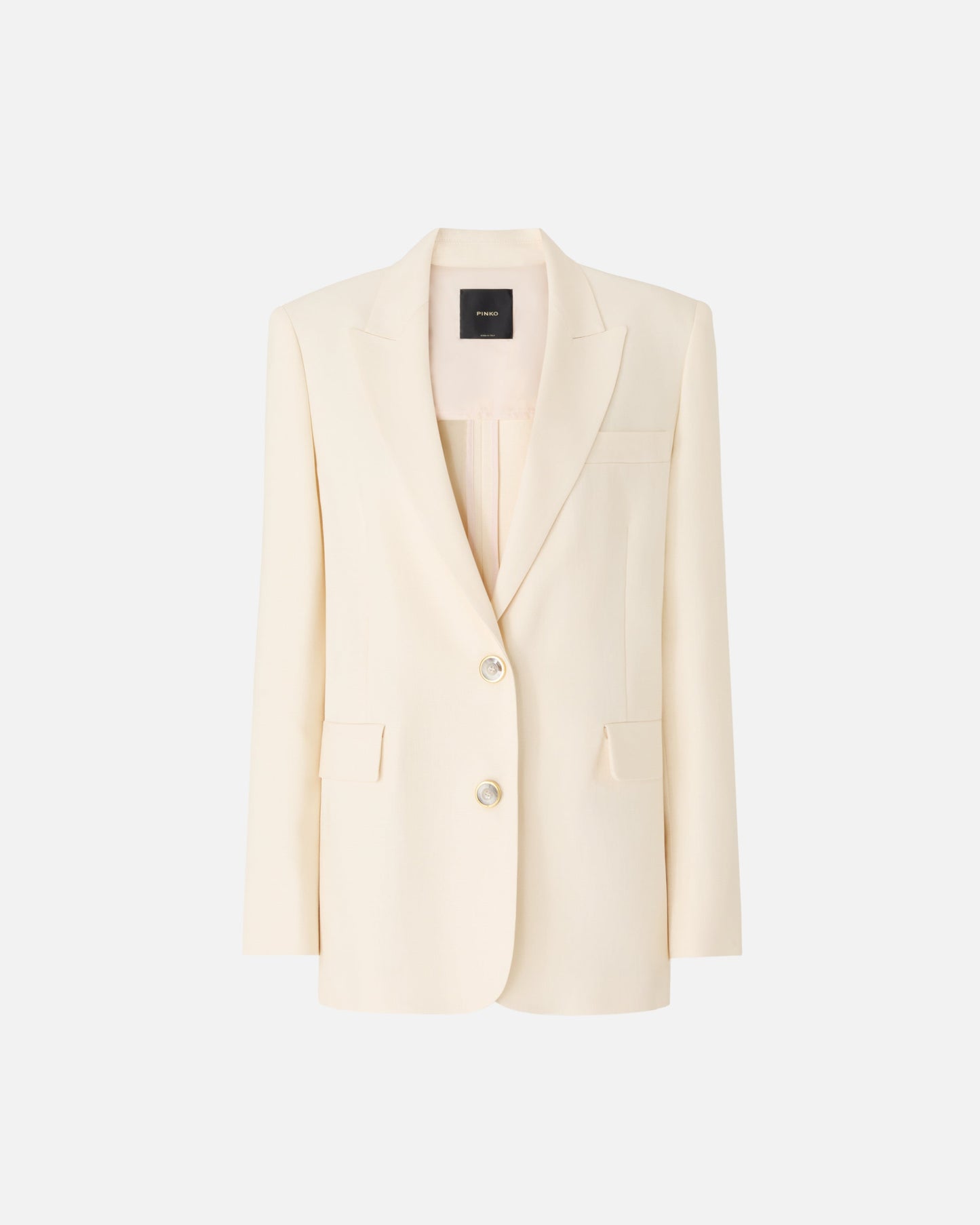 Single-breasted jacket with a rustic effect