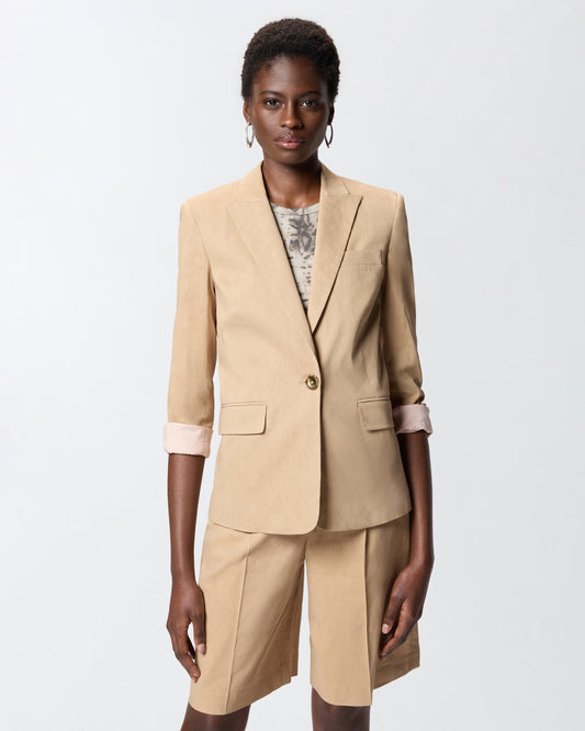 Jacket in linen blend