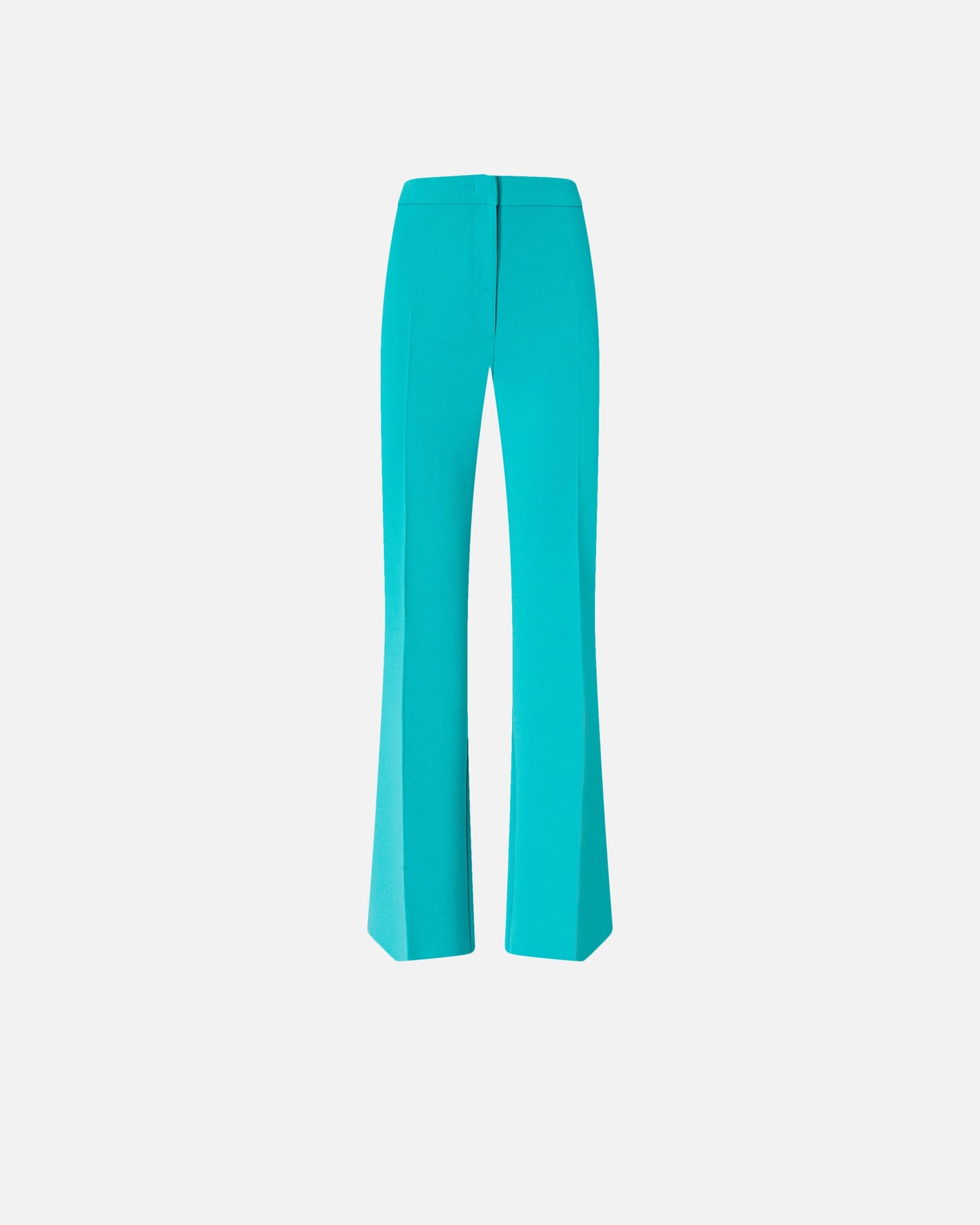 Trousers with pressed pleat detail