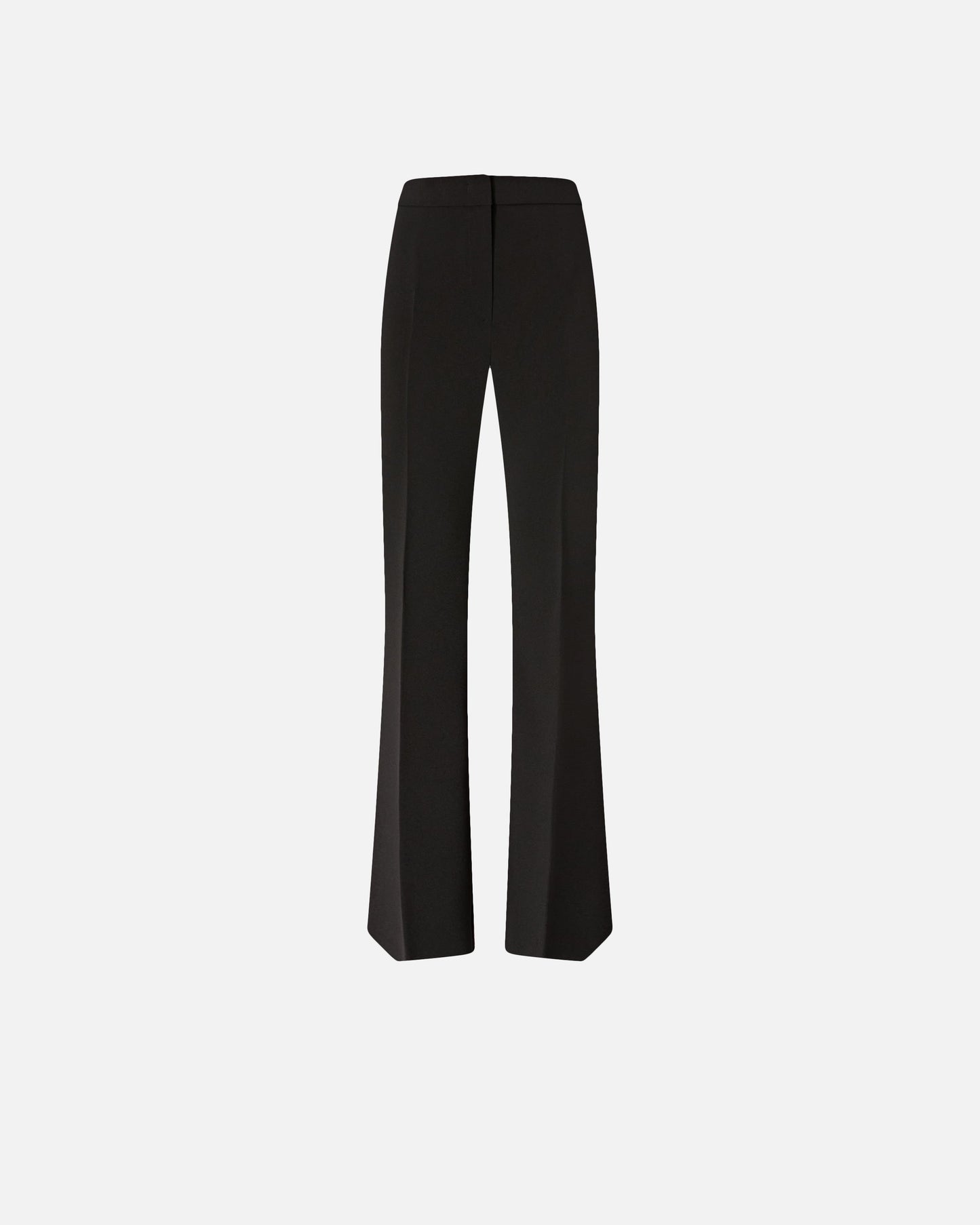 Trousers with pressed pleat detail