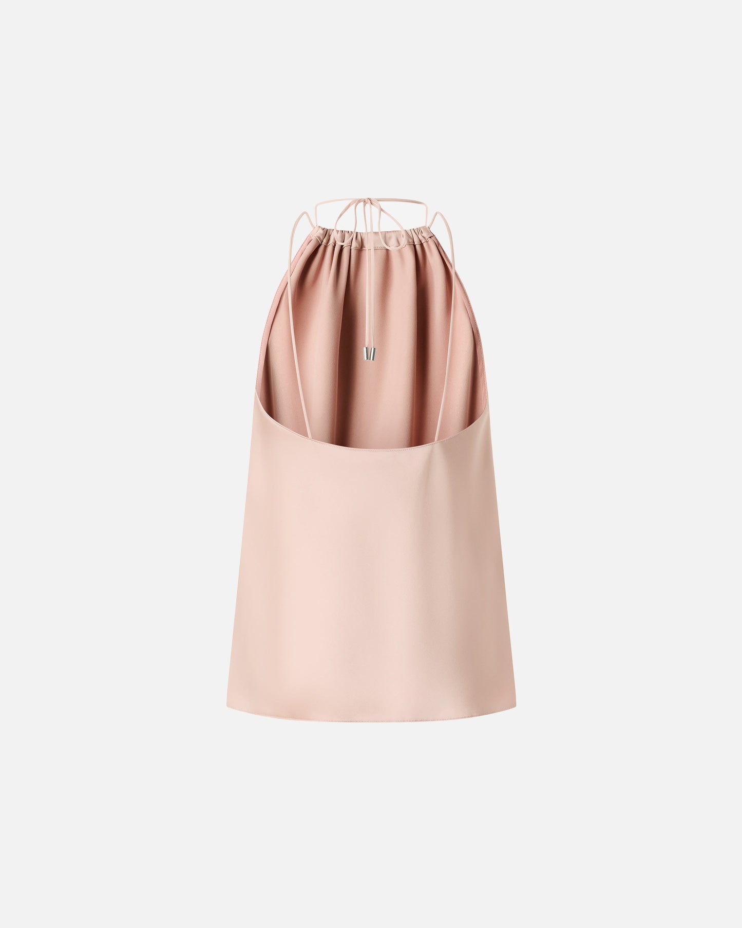 Top in satin with halterneck