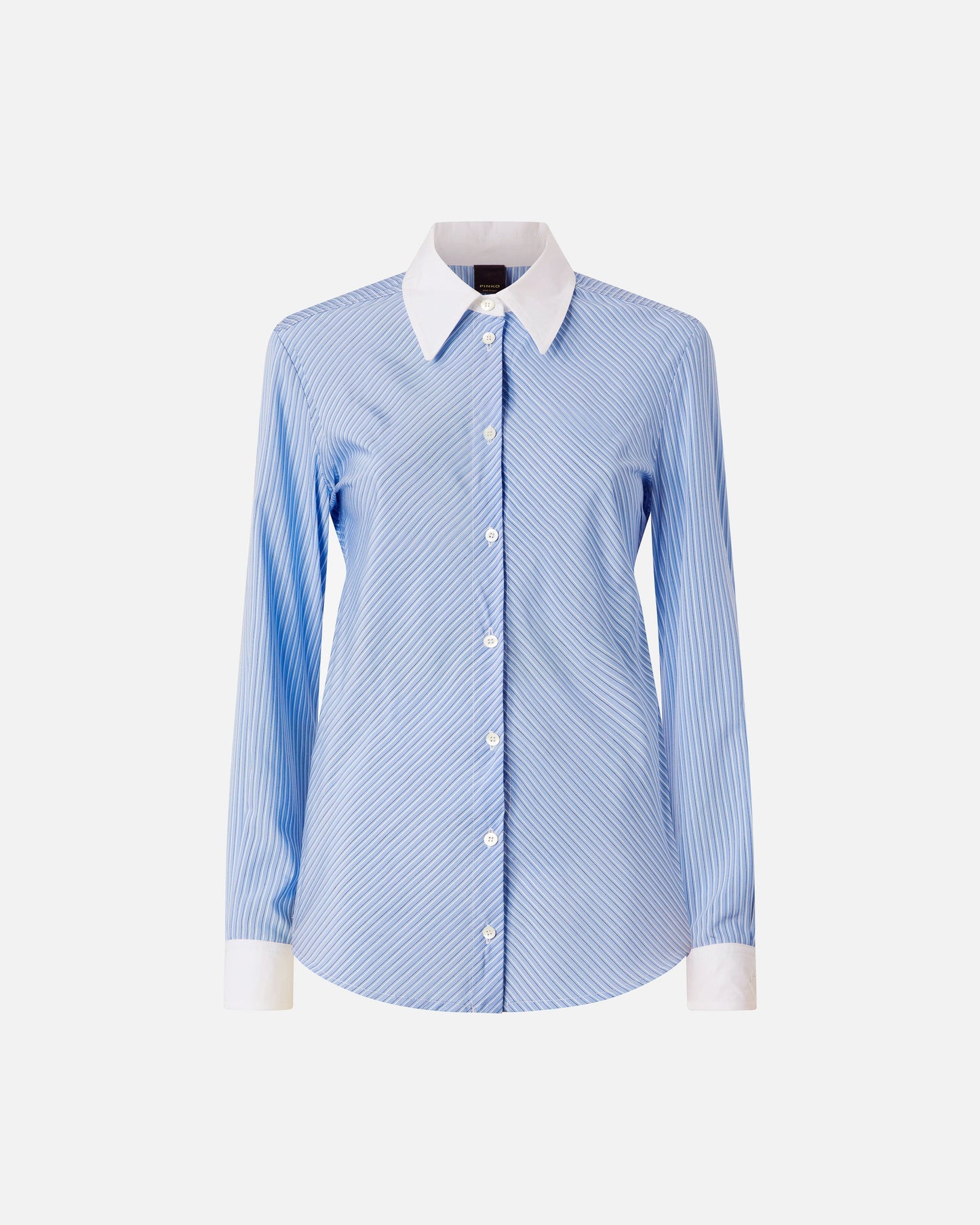 Shirt with contrasting collar and cuffs
